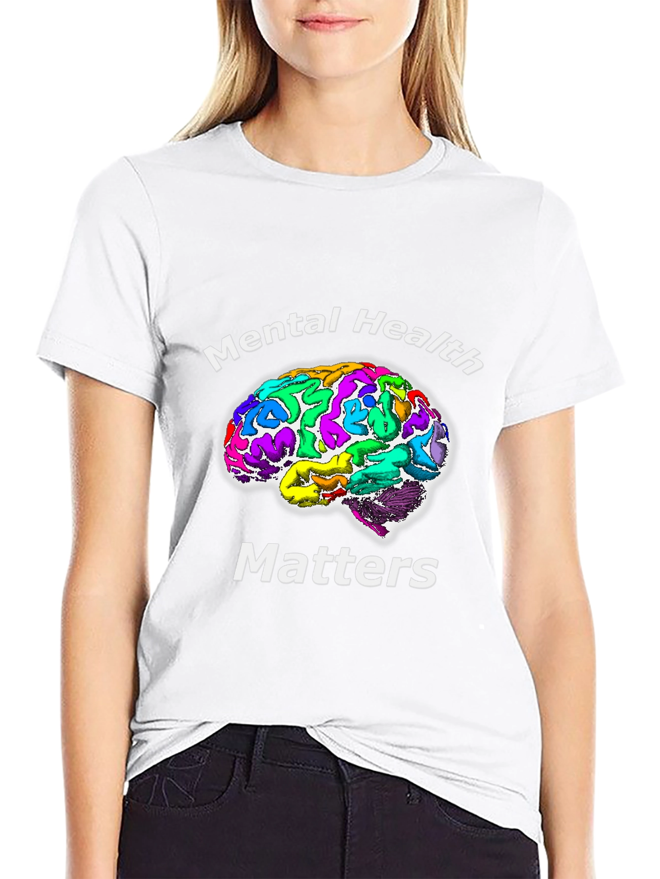 Mental Health Matters T-Shirt Brain Graphic Tee