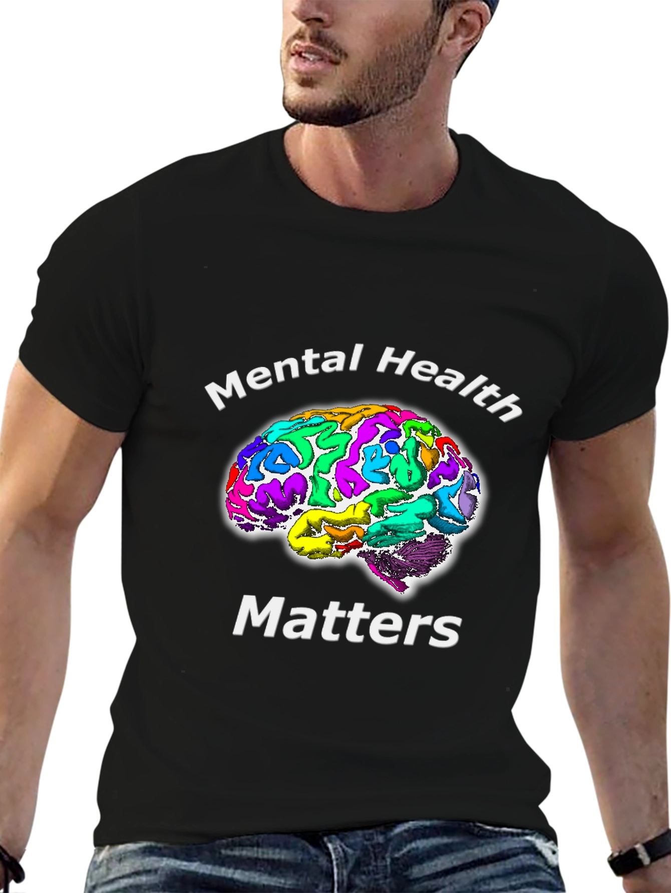 Mental Health Matters T-Shirt Brain Graphic Tee
