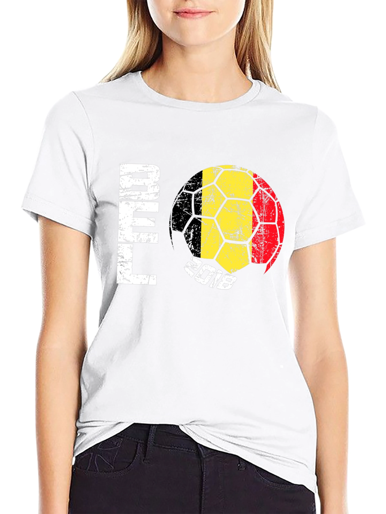 Belgium Soccer 2018 Black T-Shirt