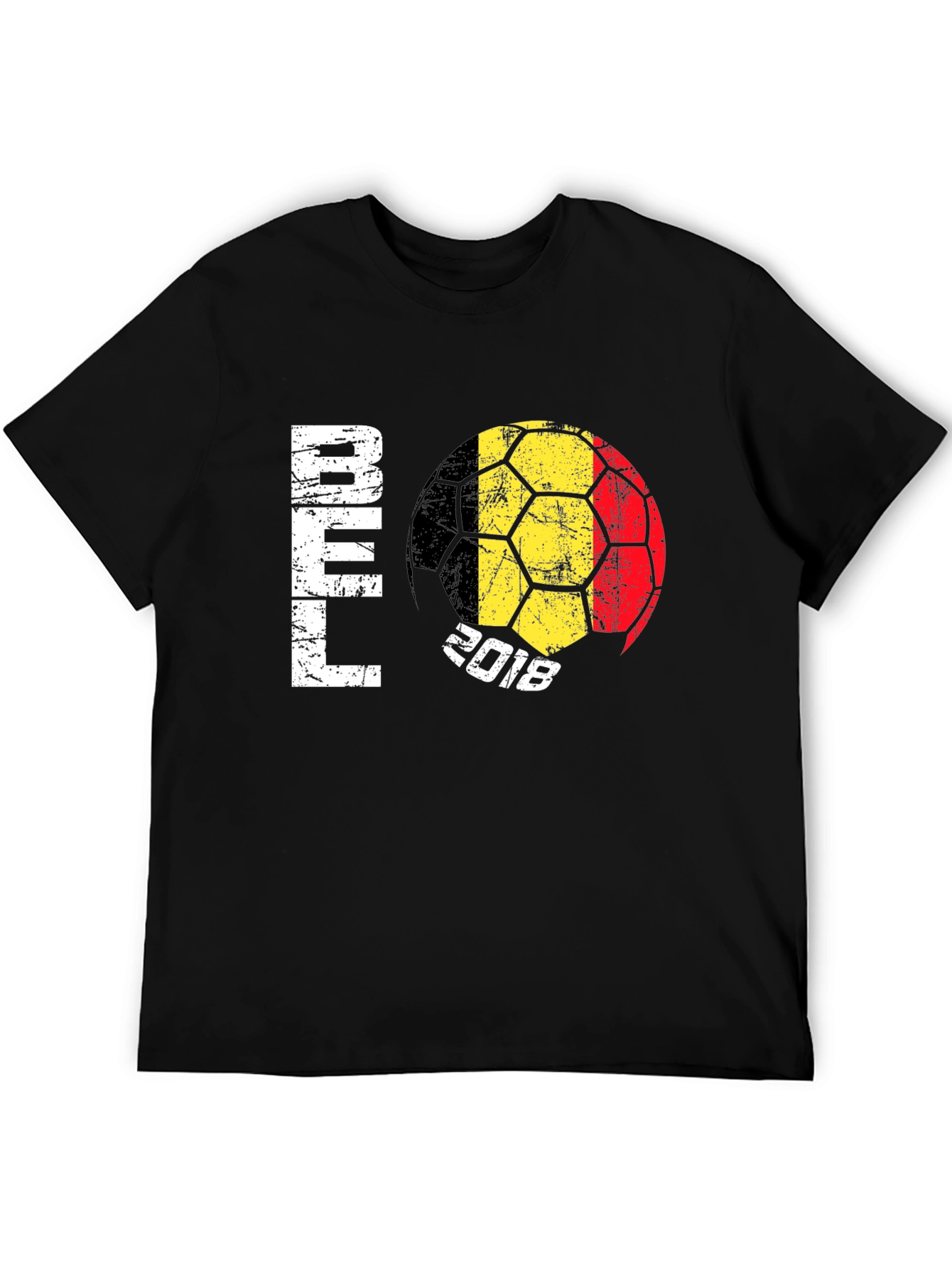 Belgium Soccer 2018 Black T-Shirt