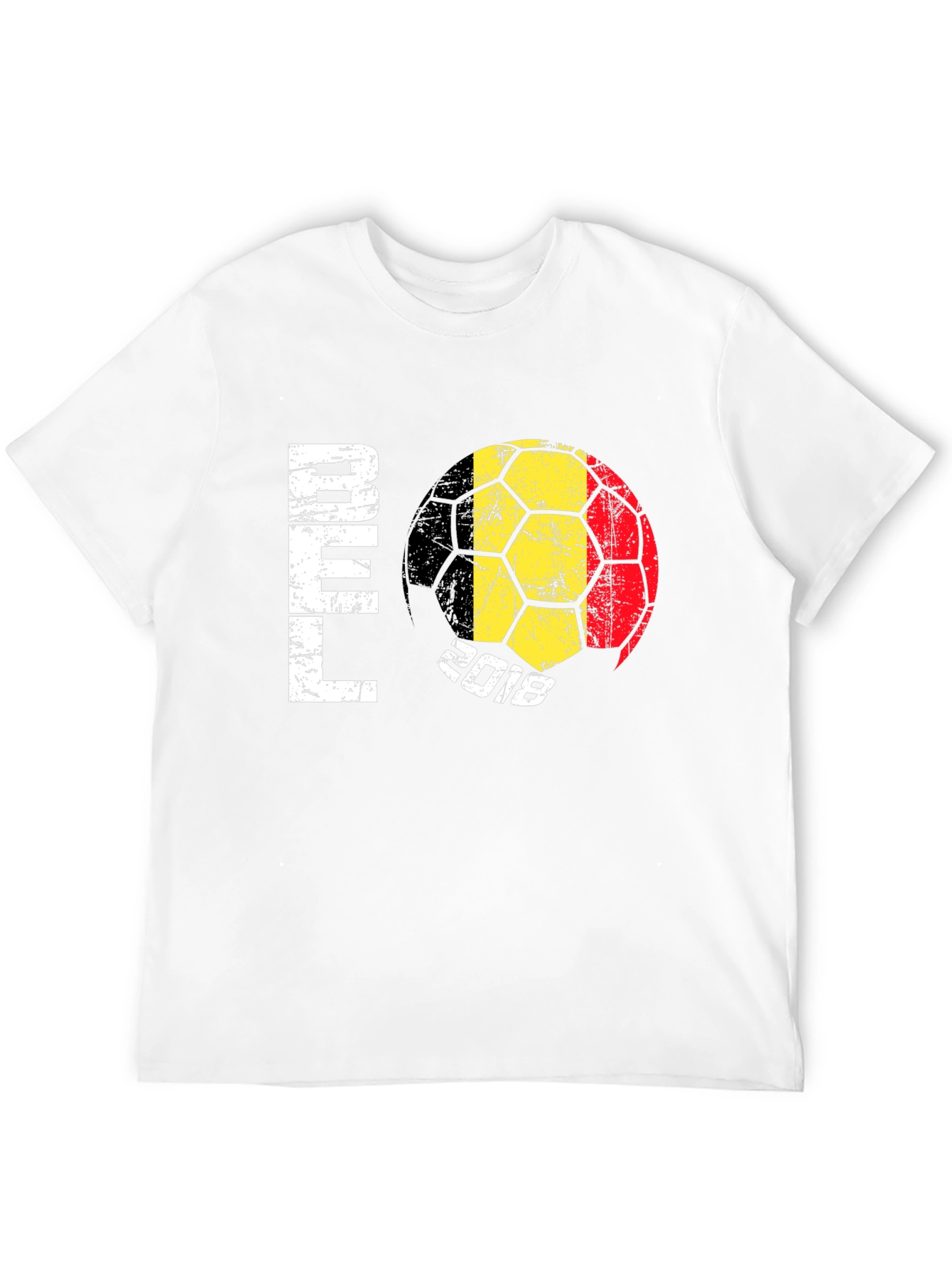 Belgium Soccer 2018 Black T-Shirt