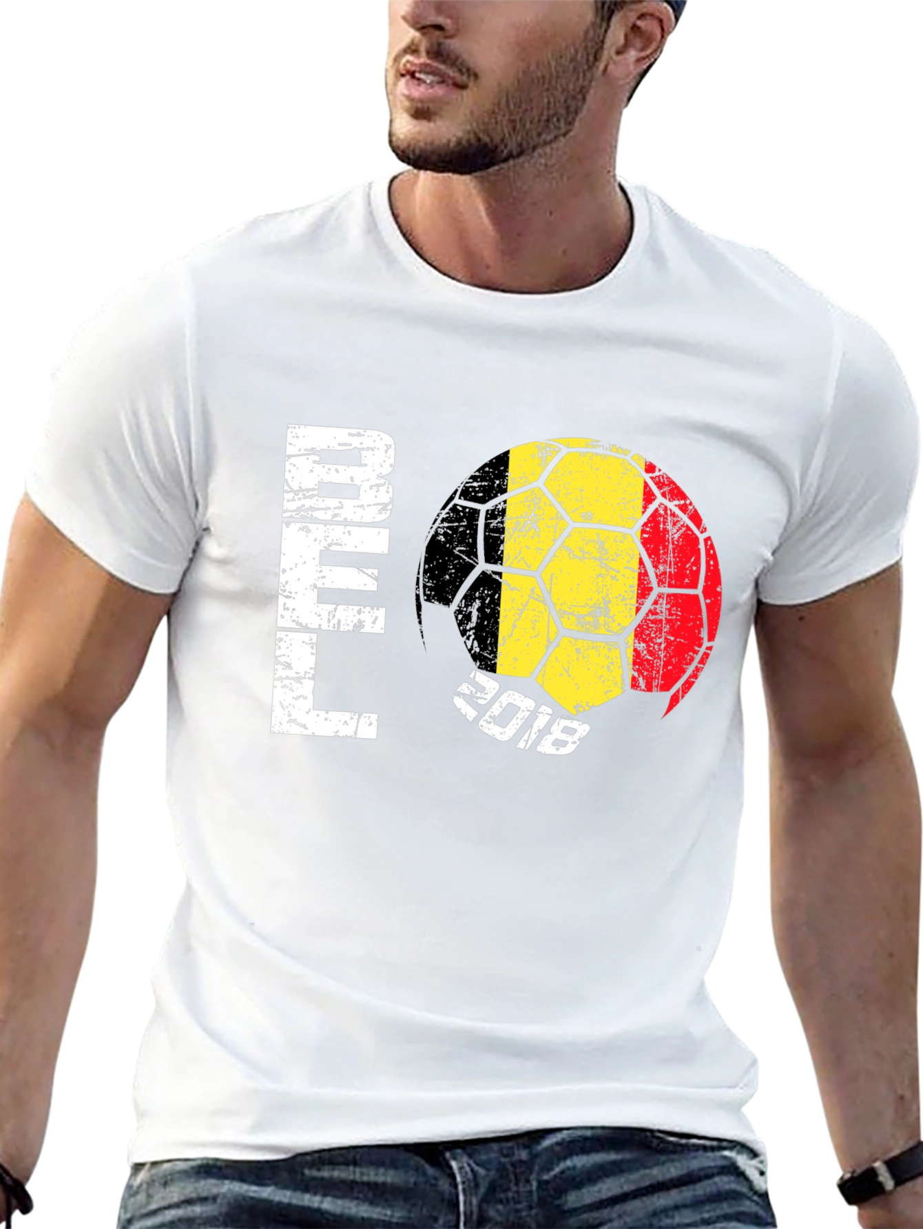 Belgium Soccer 2018 Black T-Shirt