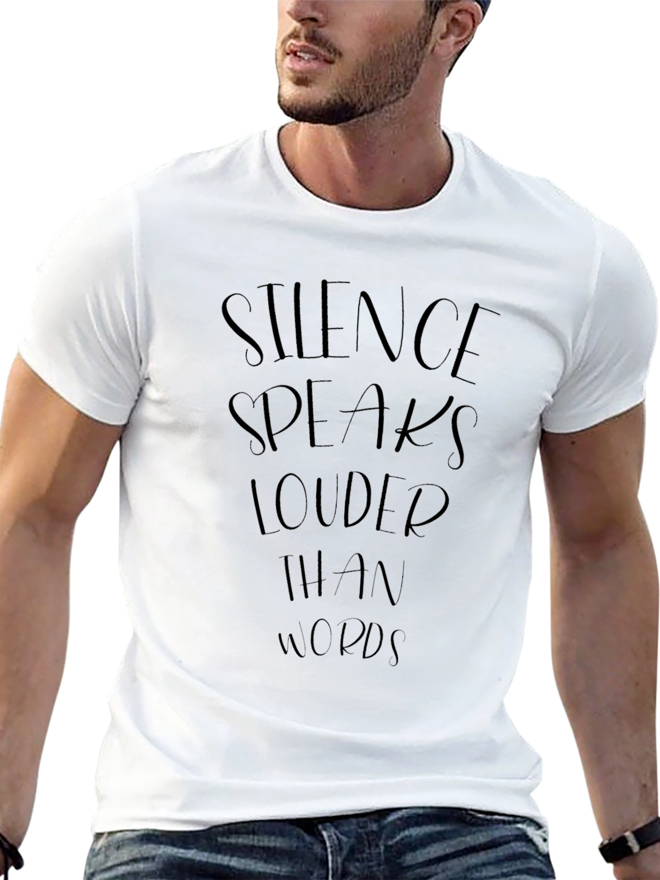 Silence Speaks Louder T-Shirt - Black Graphic Tee