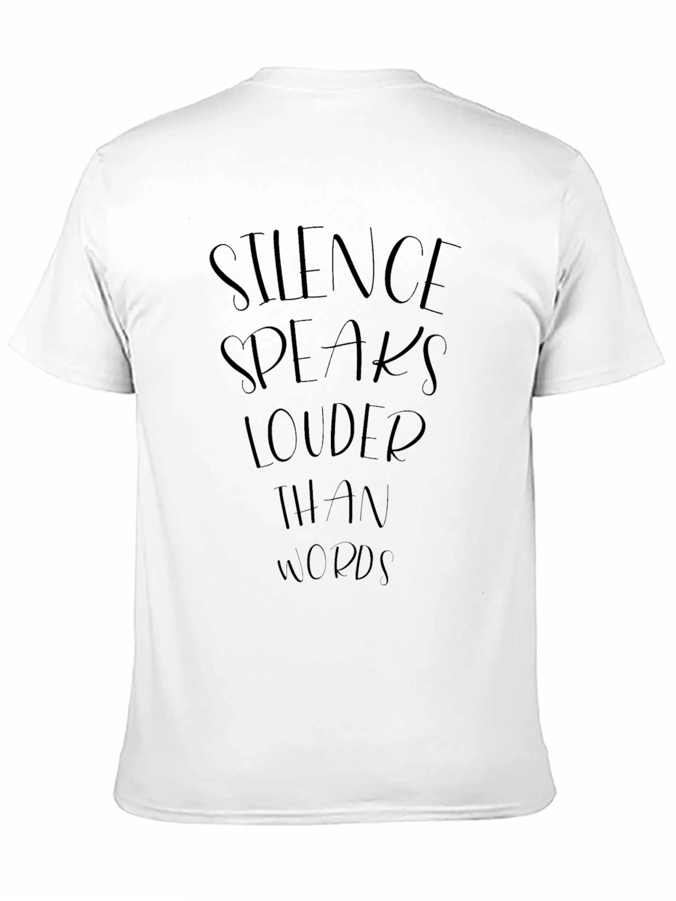Silence Speaks Louder T-Shirt - Black Graphic Tee