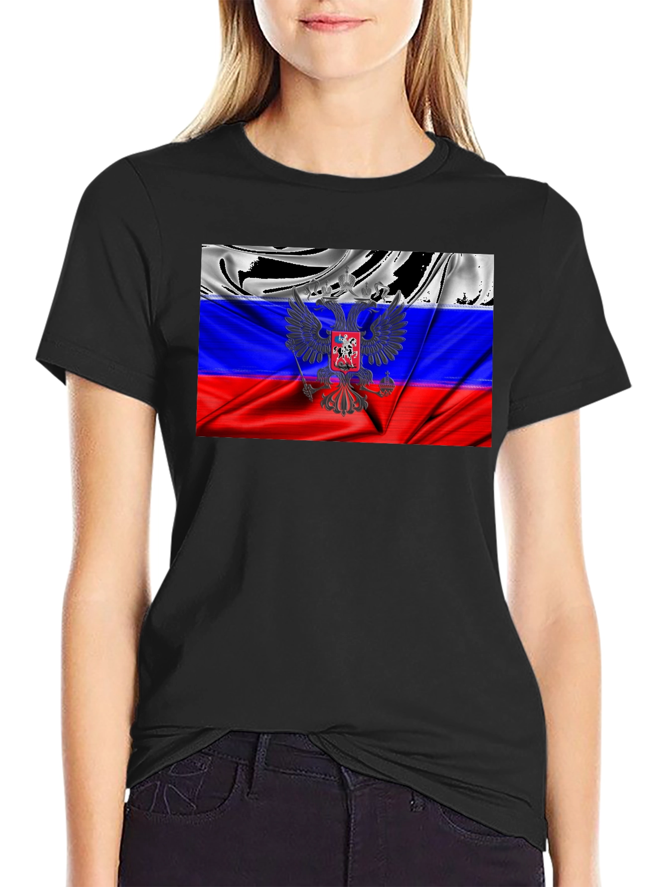 Russian Flag Eagle T-Shirt