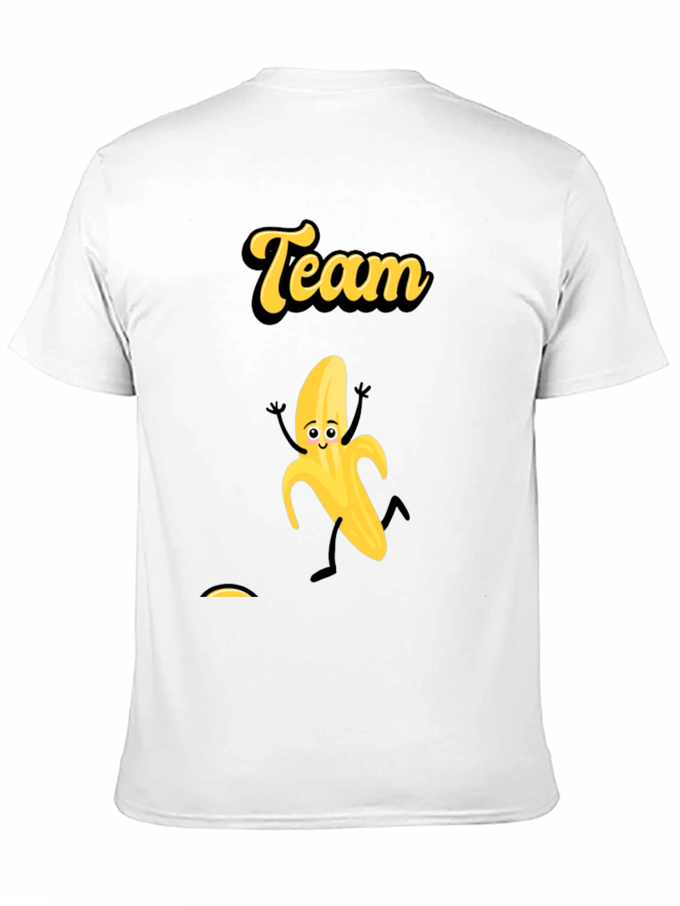 Team Banana Black Graphic Tee - Fun Novelty T-Shirt