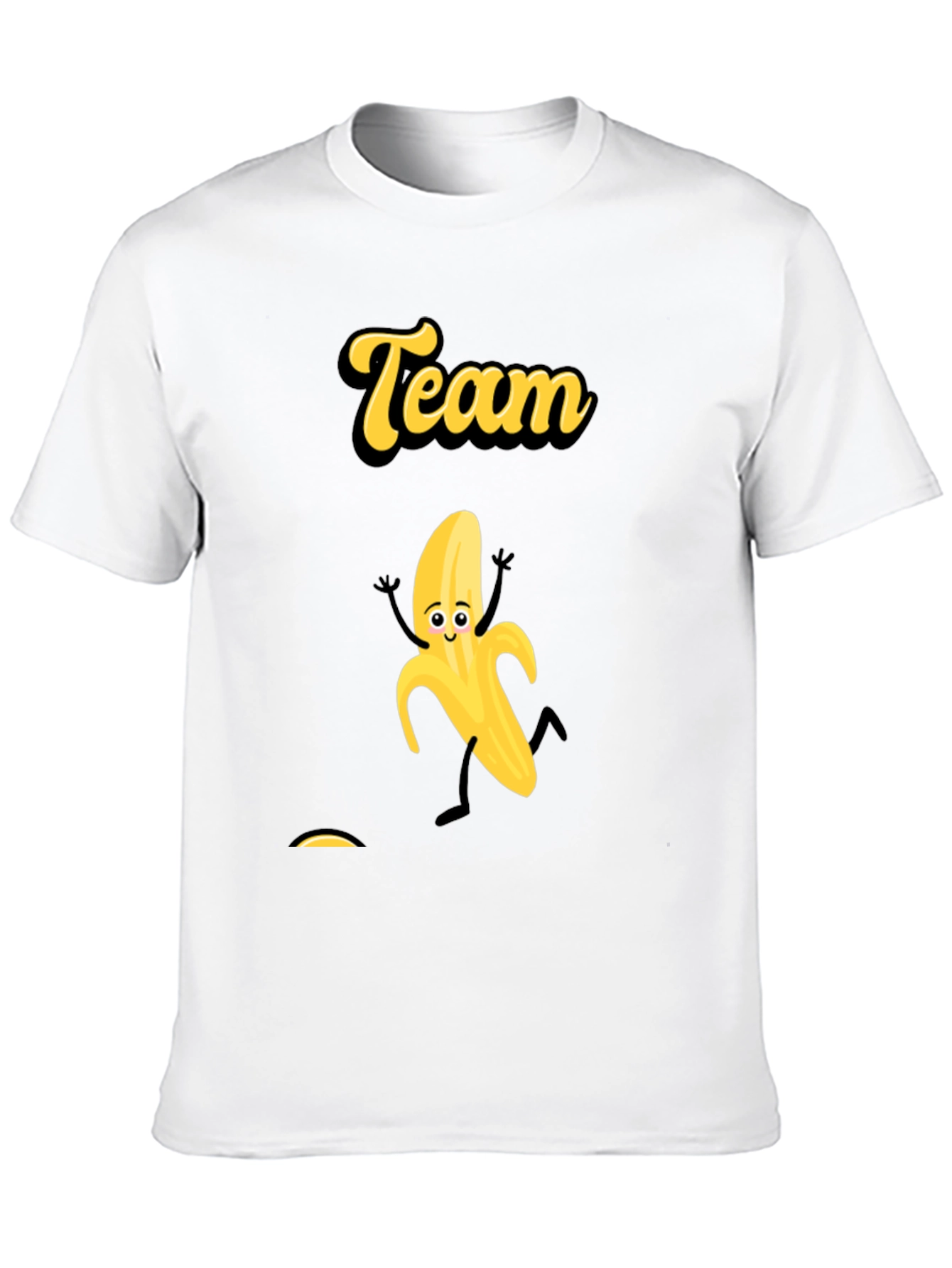 Team Banana Black Graphic Tee - Fun Novelty T-Shirt