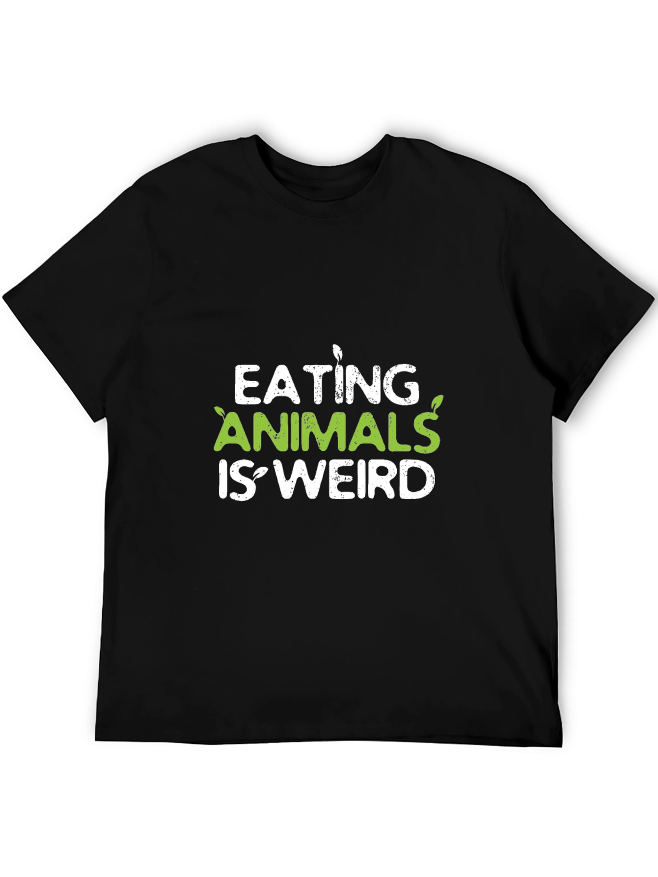 Vegan Slogan Tee - Eating Animals Is Weird