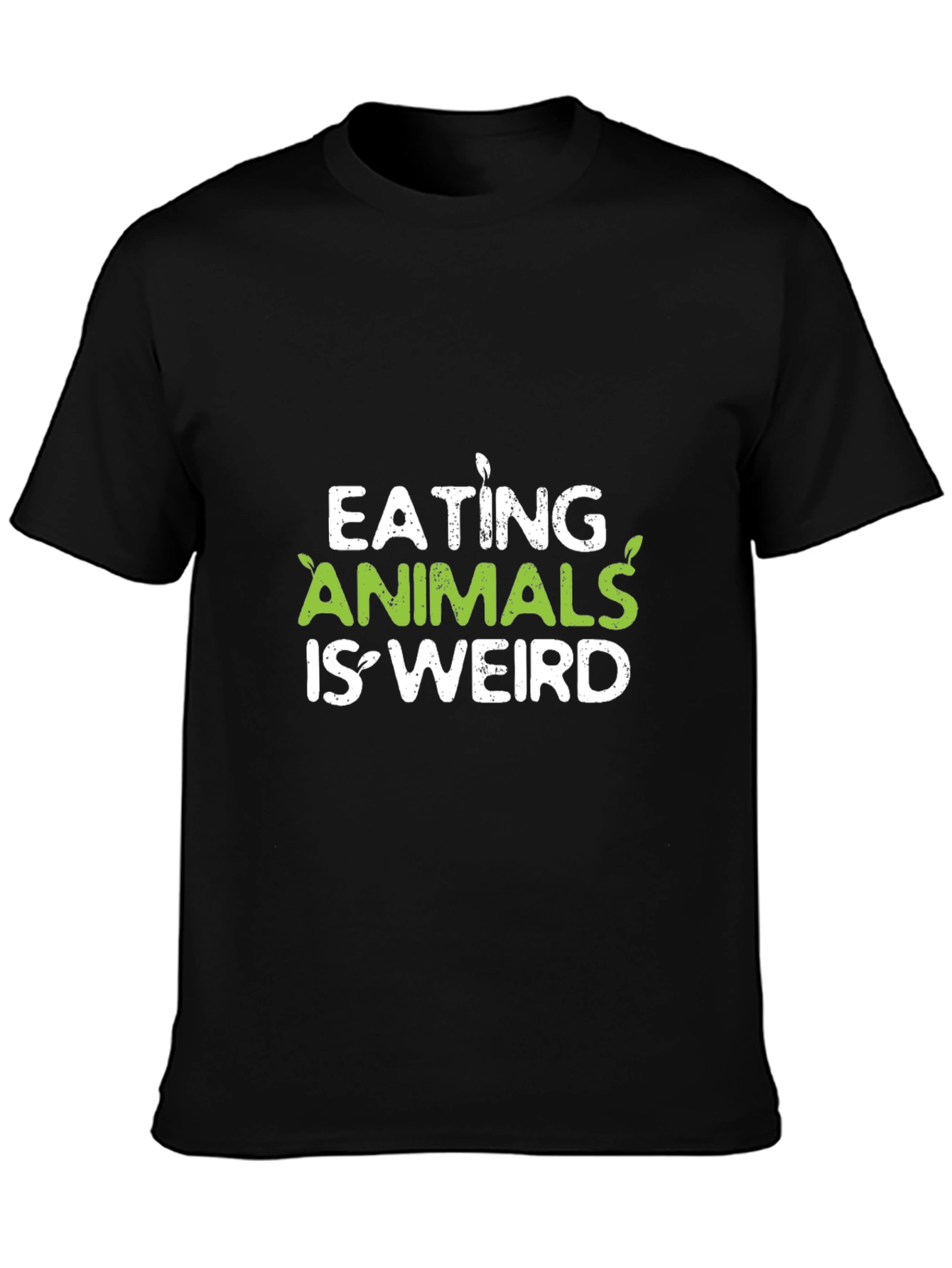 Vegan Slogan Tee - Eating Animals Is Weird