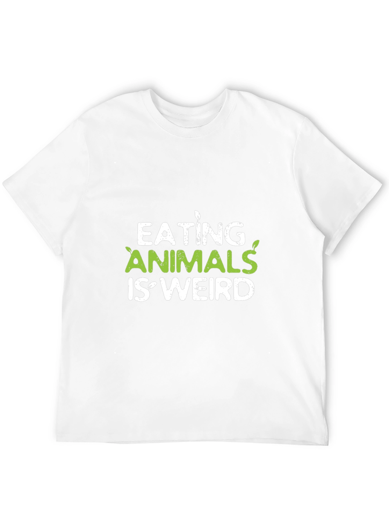 Vegan Slogan Tee - Eating Animals Is Weird