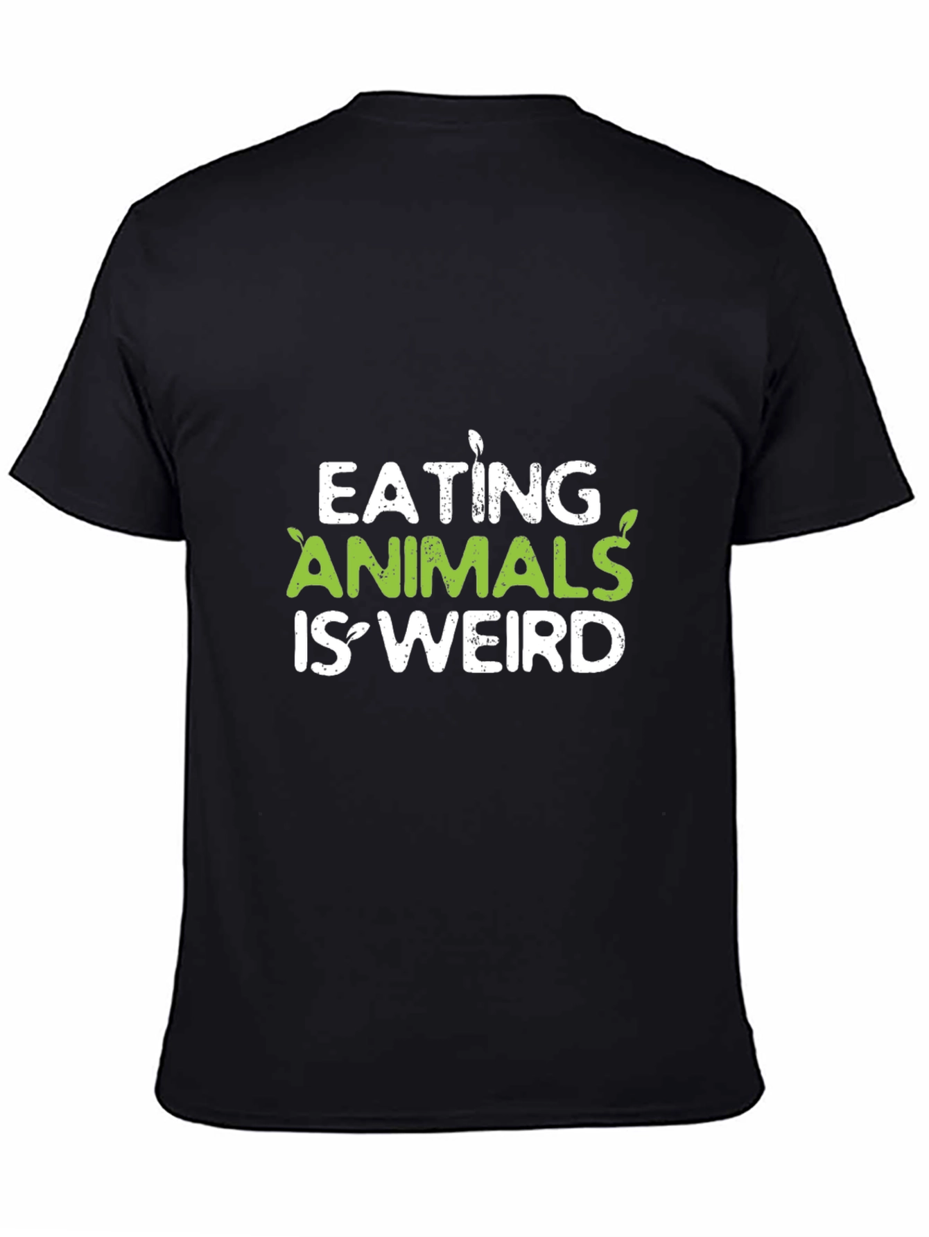 Vegan Slogan Tee - Eating Animals Is Weird