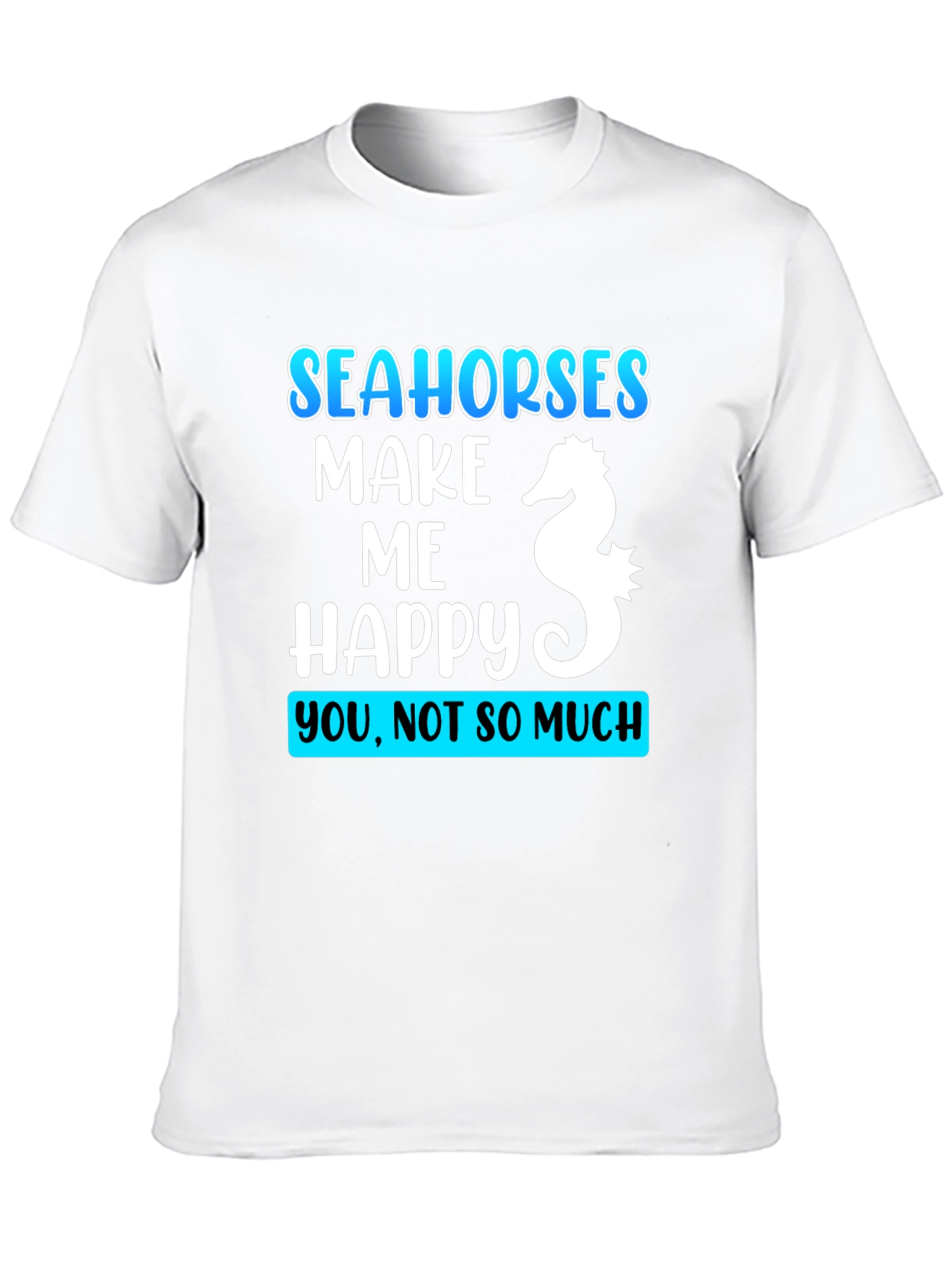 Seahorses Make Me Happy Graphic Tee