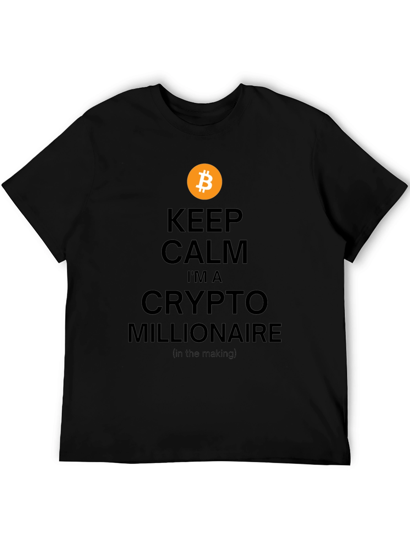 Bitcoin Crypto Millionaire T-Shirt - Keep Calm Style