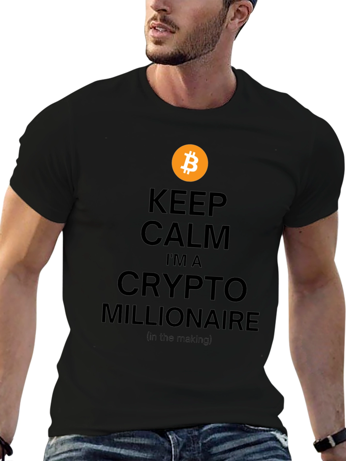 Bitcoin Crypto Millionaire T-Shirt - Keep Calm Style