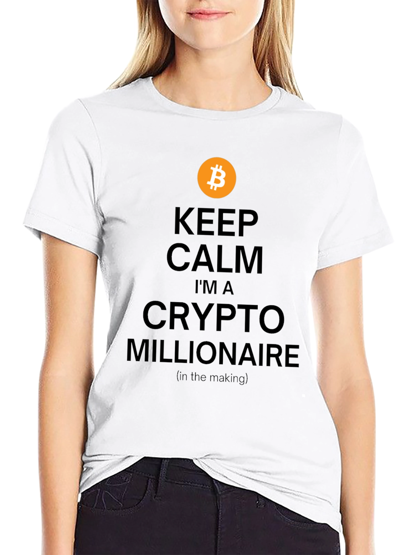 Bitcoin Crypto Millionaire T-Shirt - Keep Calm Style