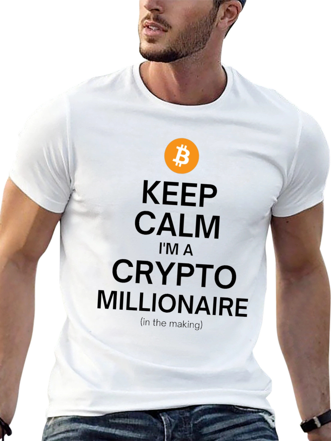 Bitcoin Crypto Millionaire T-Shirt - Keep Calm Style