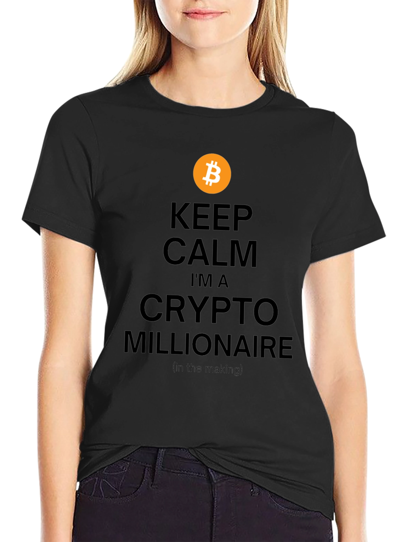 Bitcoin Crypto Millionaire T-Shirt - Keep Calm Style
