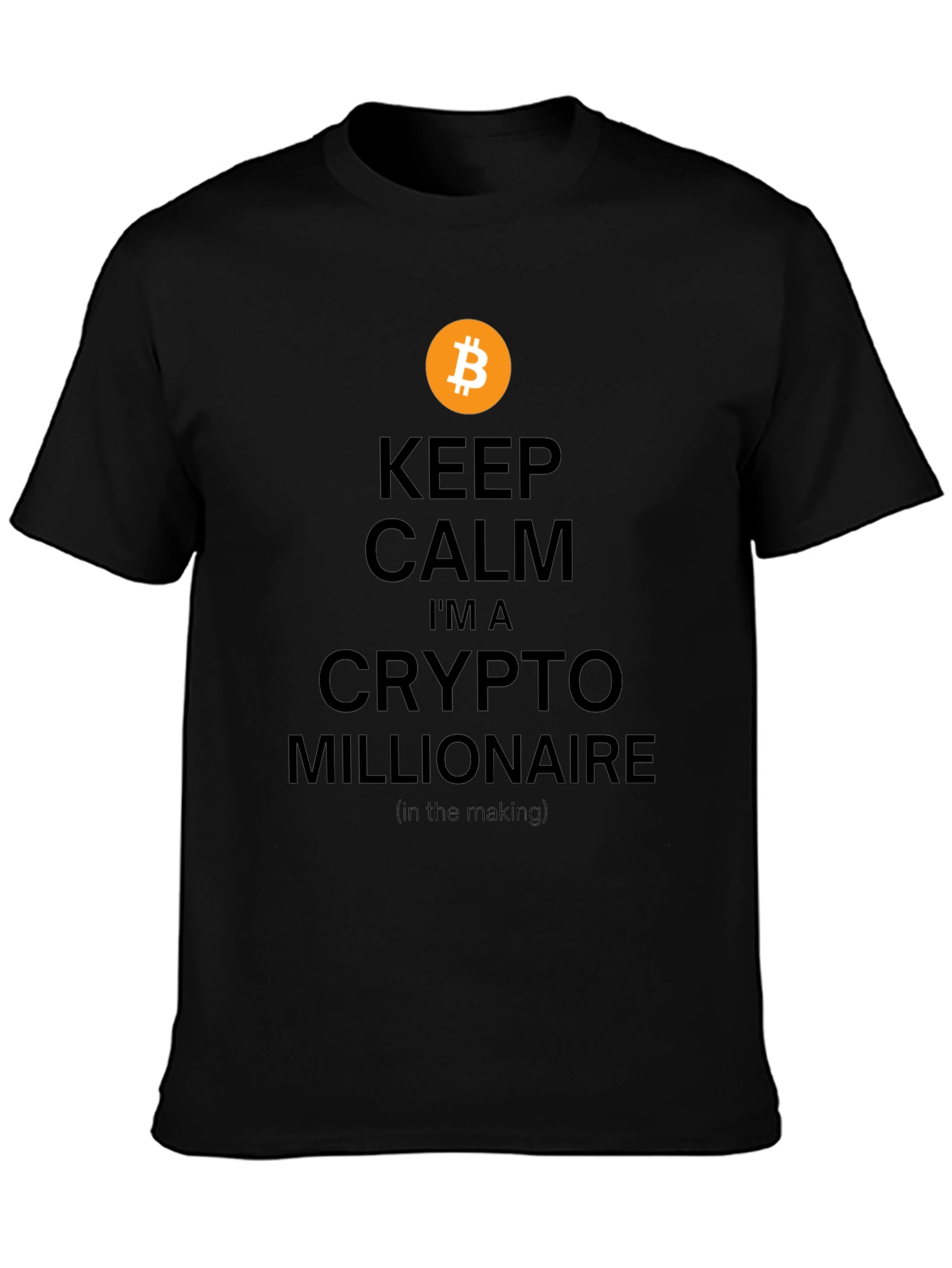 Bitcoin Crypto Millionaire T-Shirt - Keep Calm Style