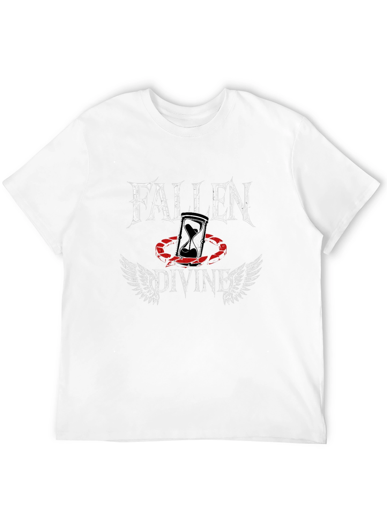 Fallen Divine Graphic Tee - Black Cotton Blend