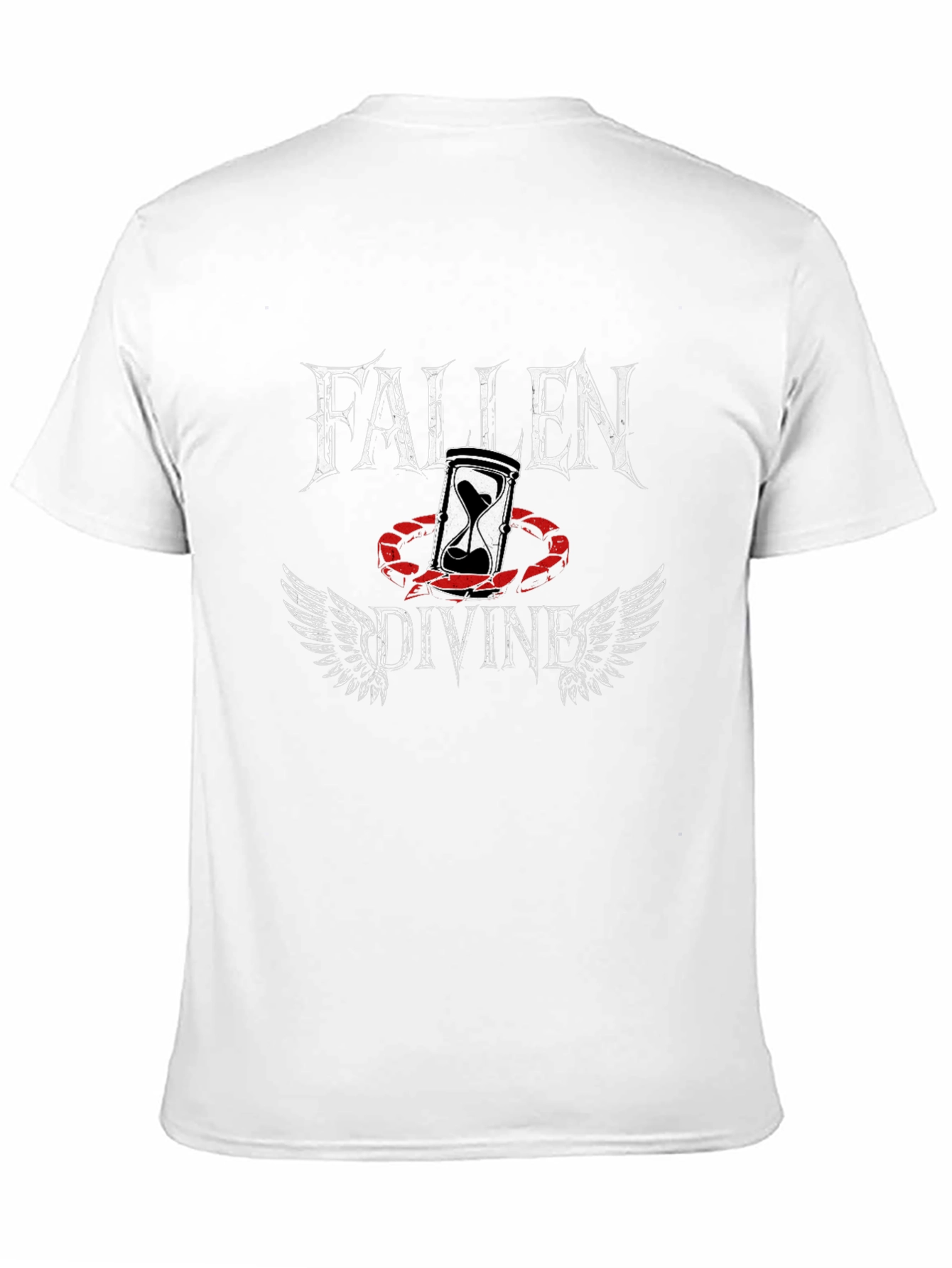 Fallen Divine Graphic Tee - Black Cotton Blend