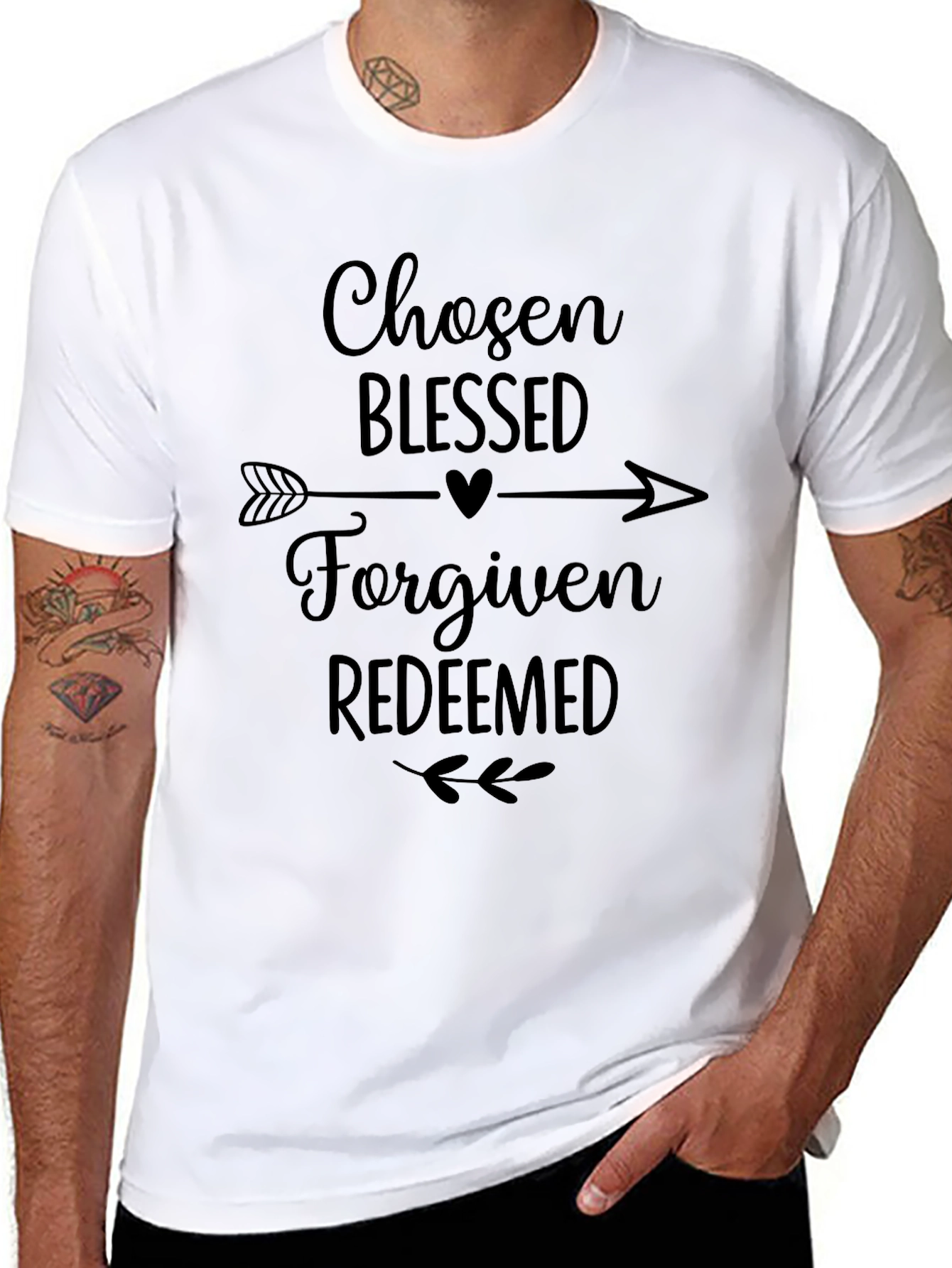 Chosen Blessed Forgiven Tee