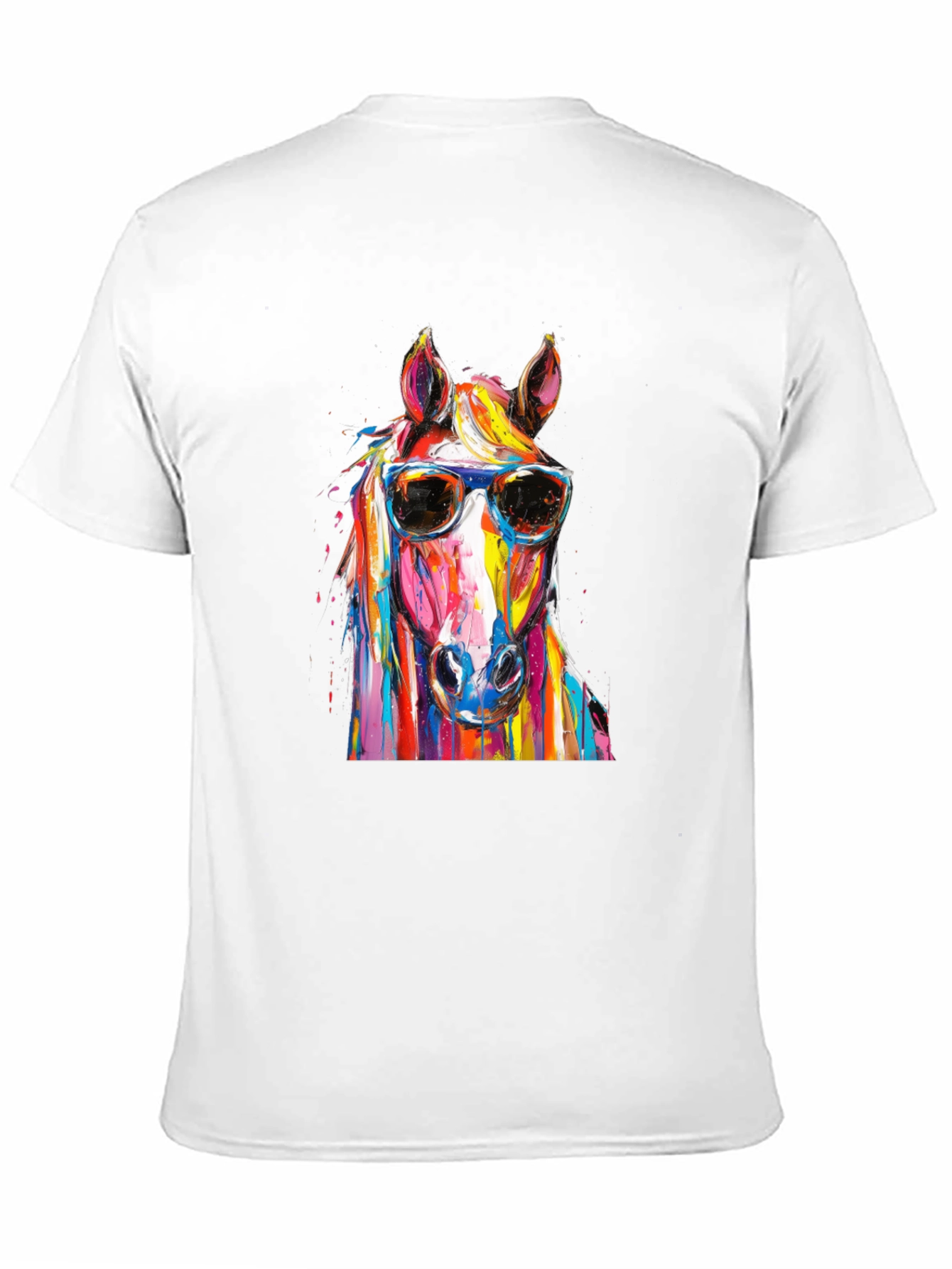 Cool Horse Graphic Tee - Mens Black T-Shirt