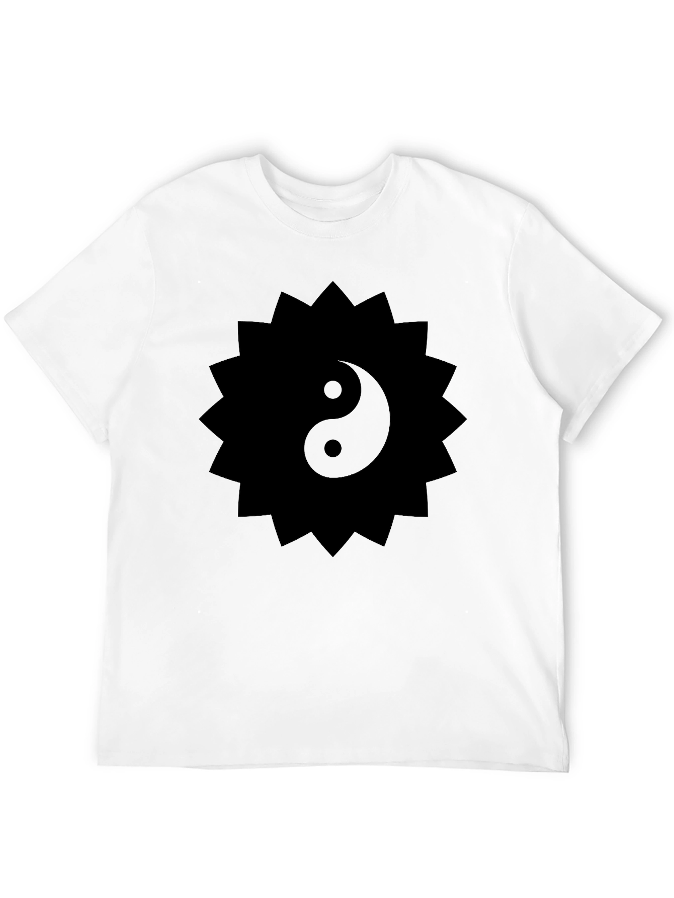 Yin Yang Sun Tee - Mens Black Graphic T-Shirt