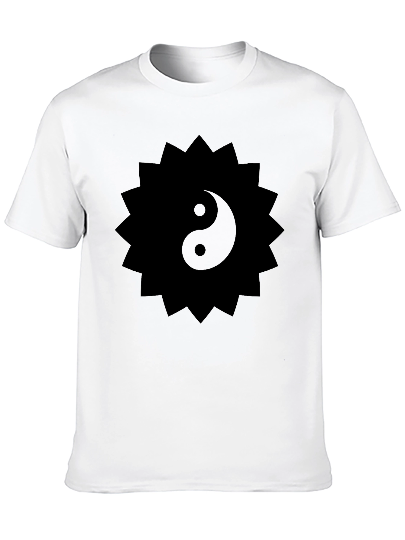 Yin Yang Sun Tee - Mens Black Graphic T-Shirt