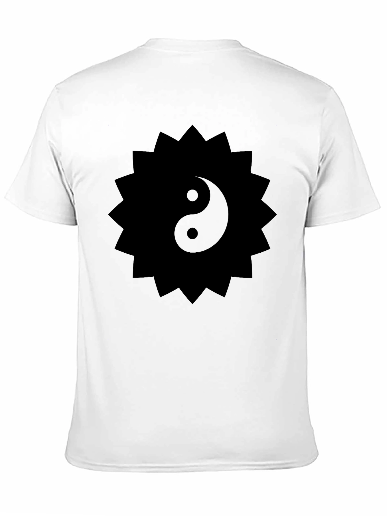 Yin Yang Sun Tee - Mens Black Graphic T-Shirt