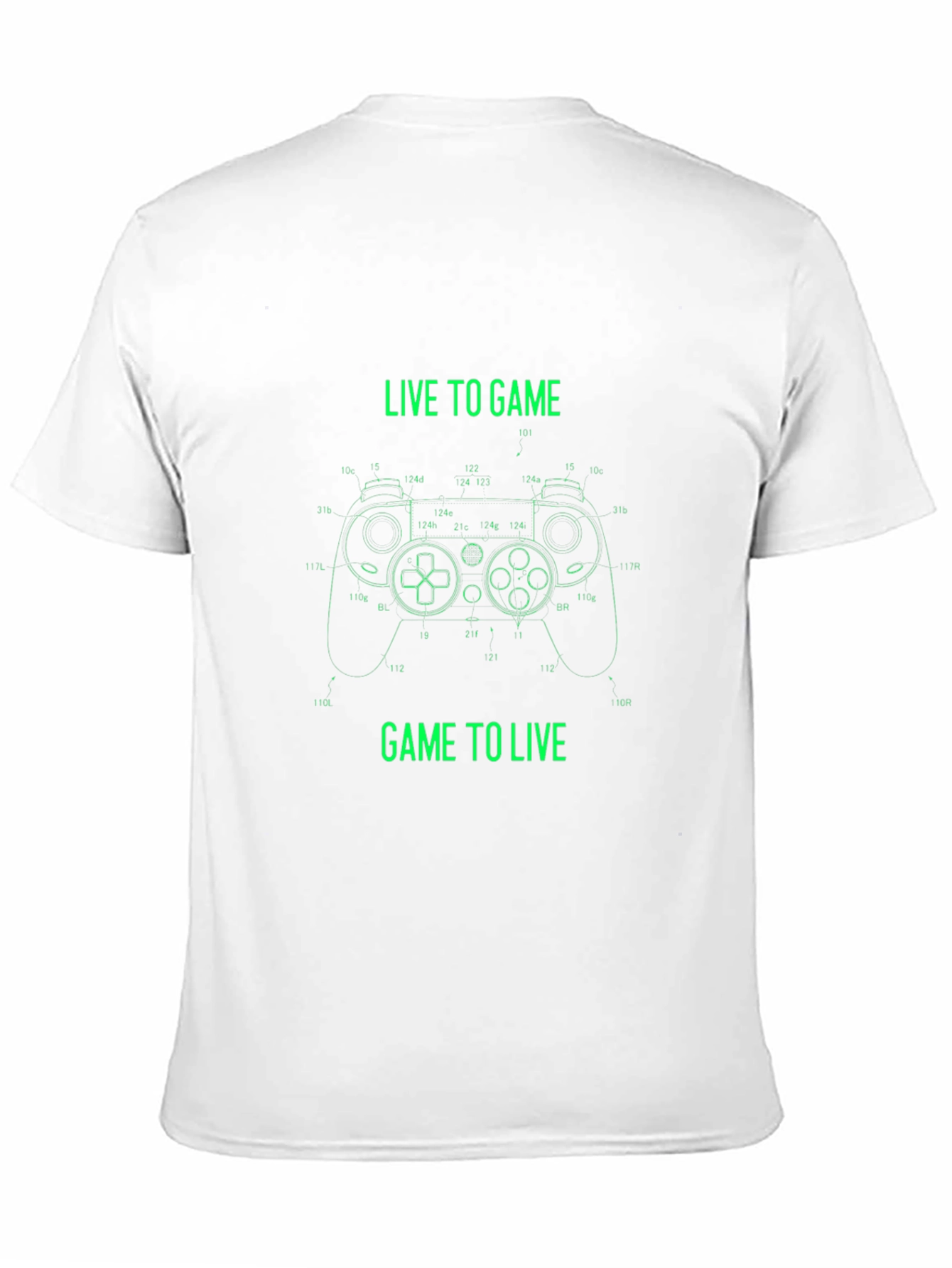 Live to Game Black T-Shirt