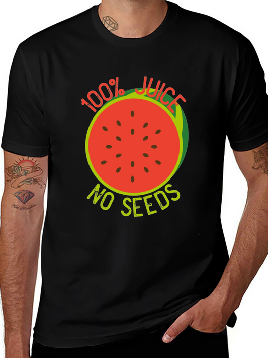100% Juice No Seeds Black T-Shirt
