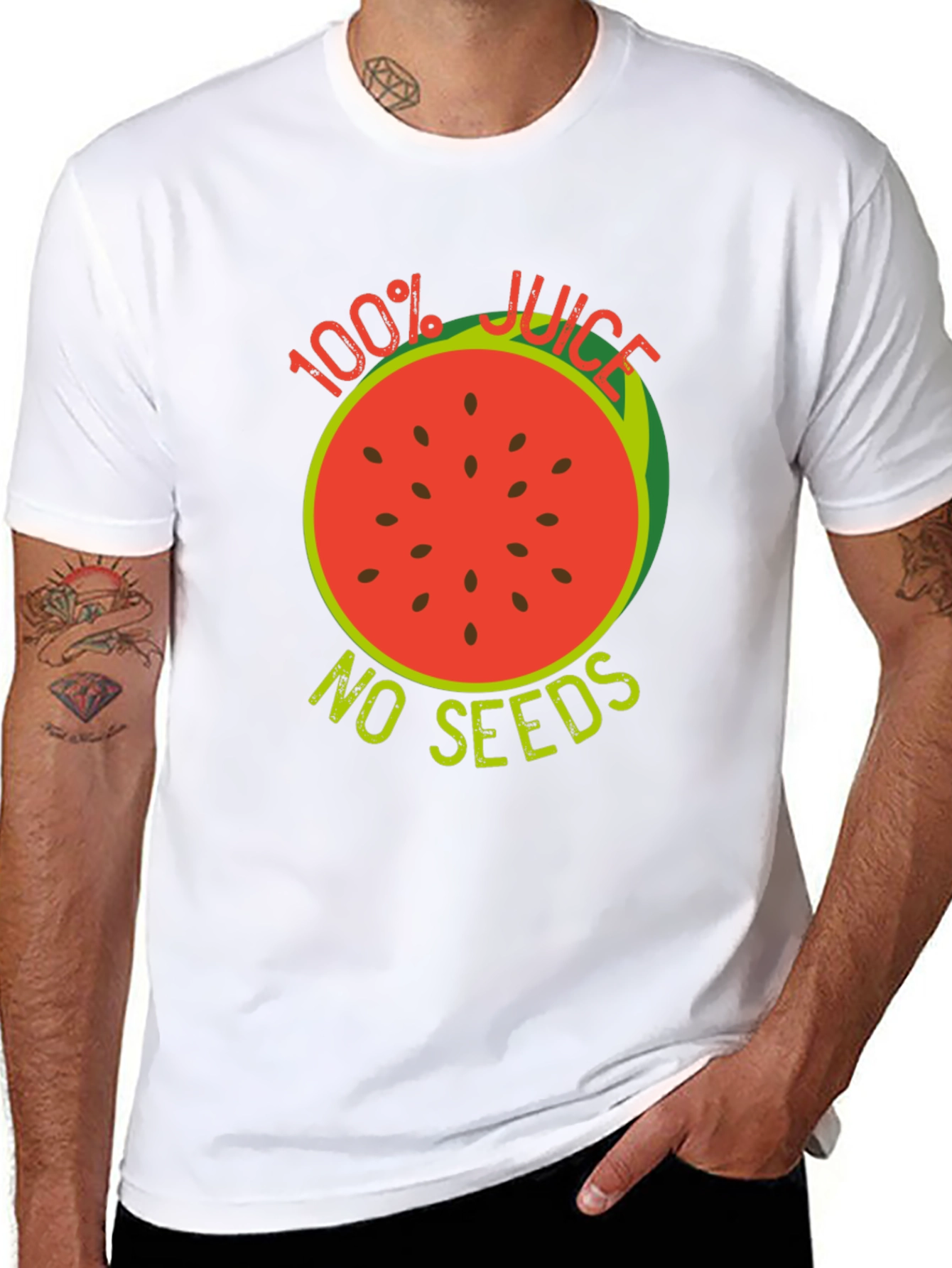 100% Juice No Seeds Black T-Shirt