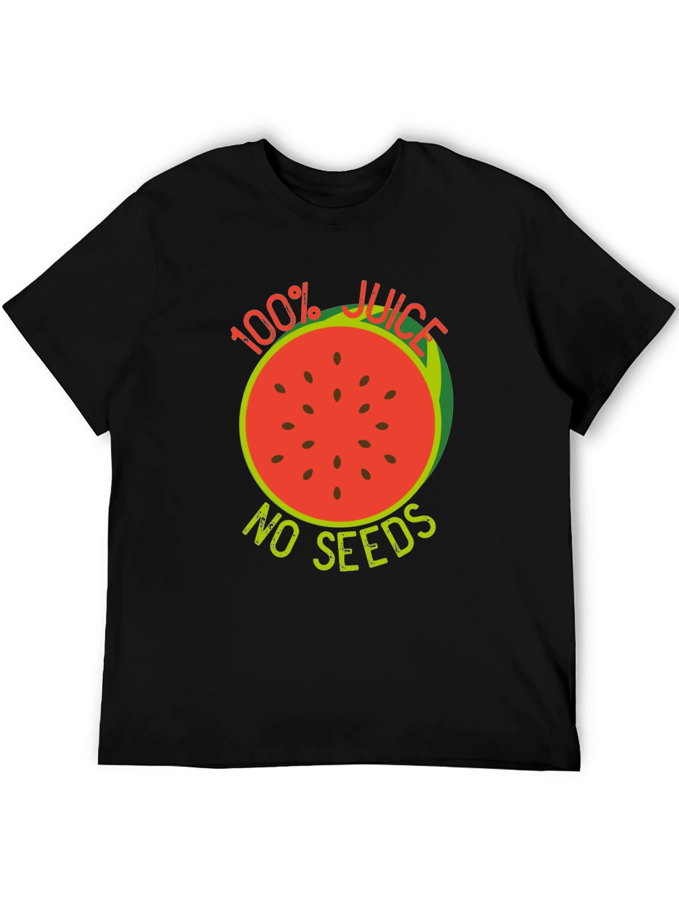 100% Juice No Seeds Black T-Shirt