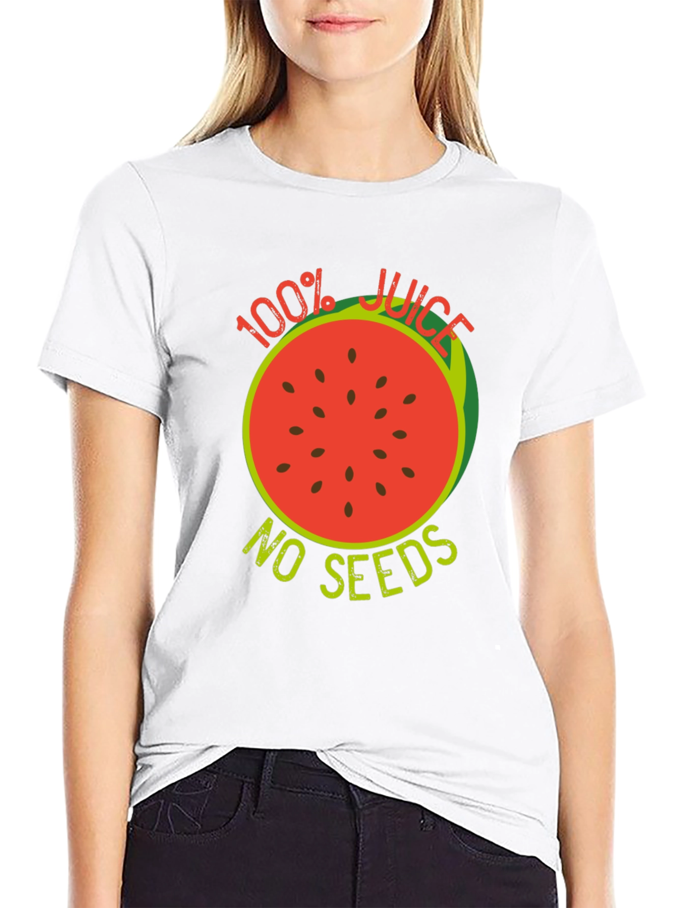 100% Juice No Seeds Black T-Shirt