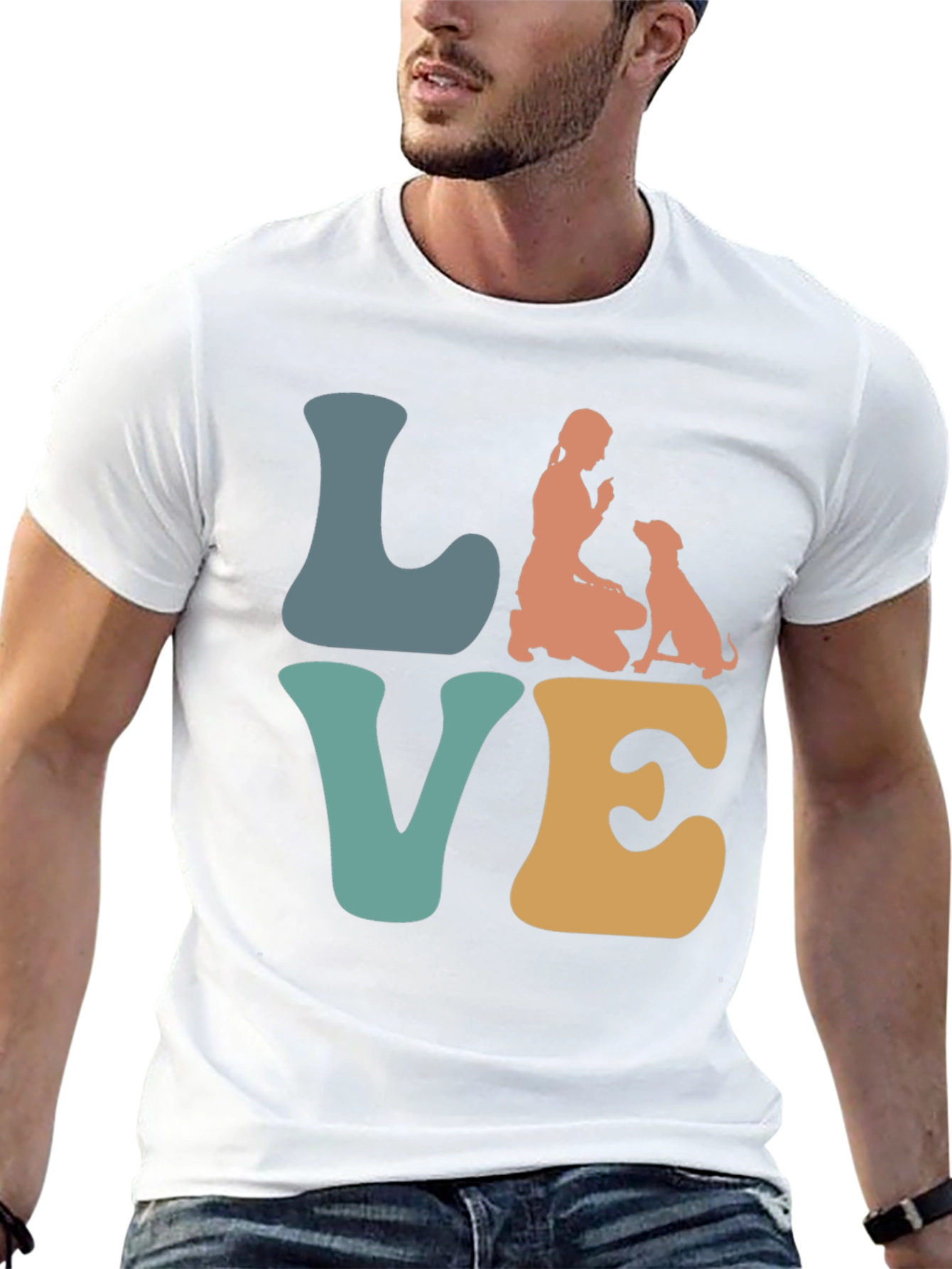 Love Dog T-Shirt Pet Lover Tee