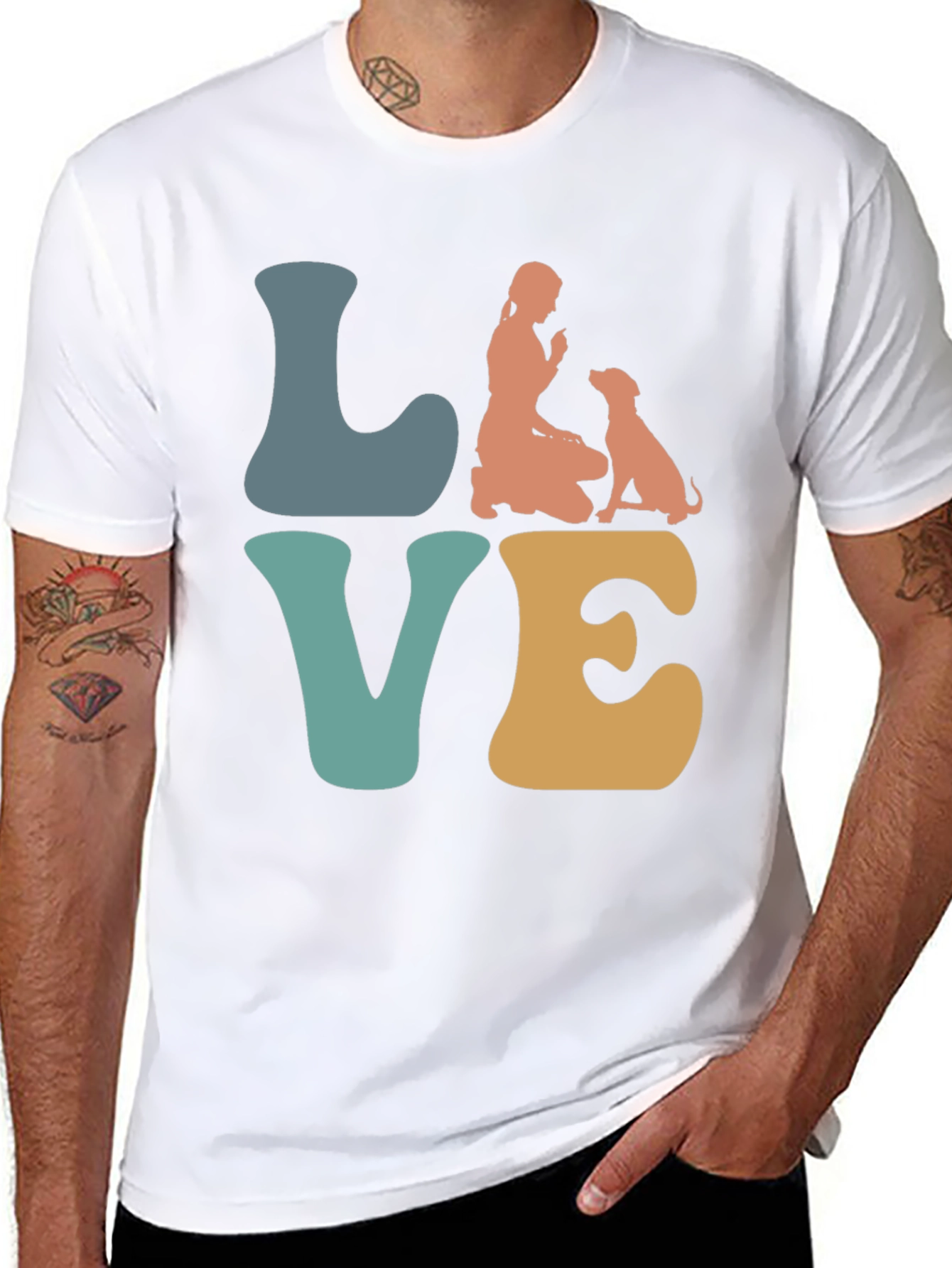 Love Dog T-Shirt Pet Lover Tee