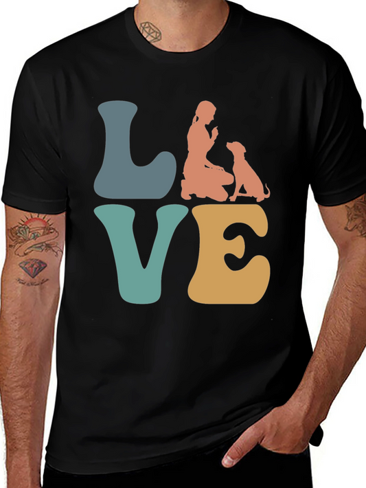 Love Dog T-Shirt Pet Lover Tee