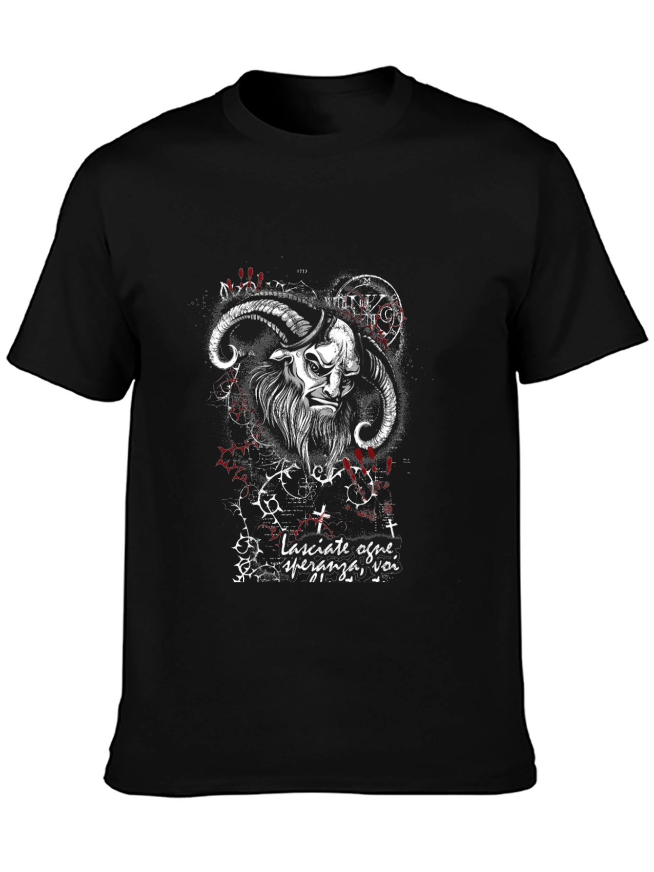Occult Goat Graphic Tee - Dark Aesthetic T-Shirt