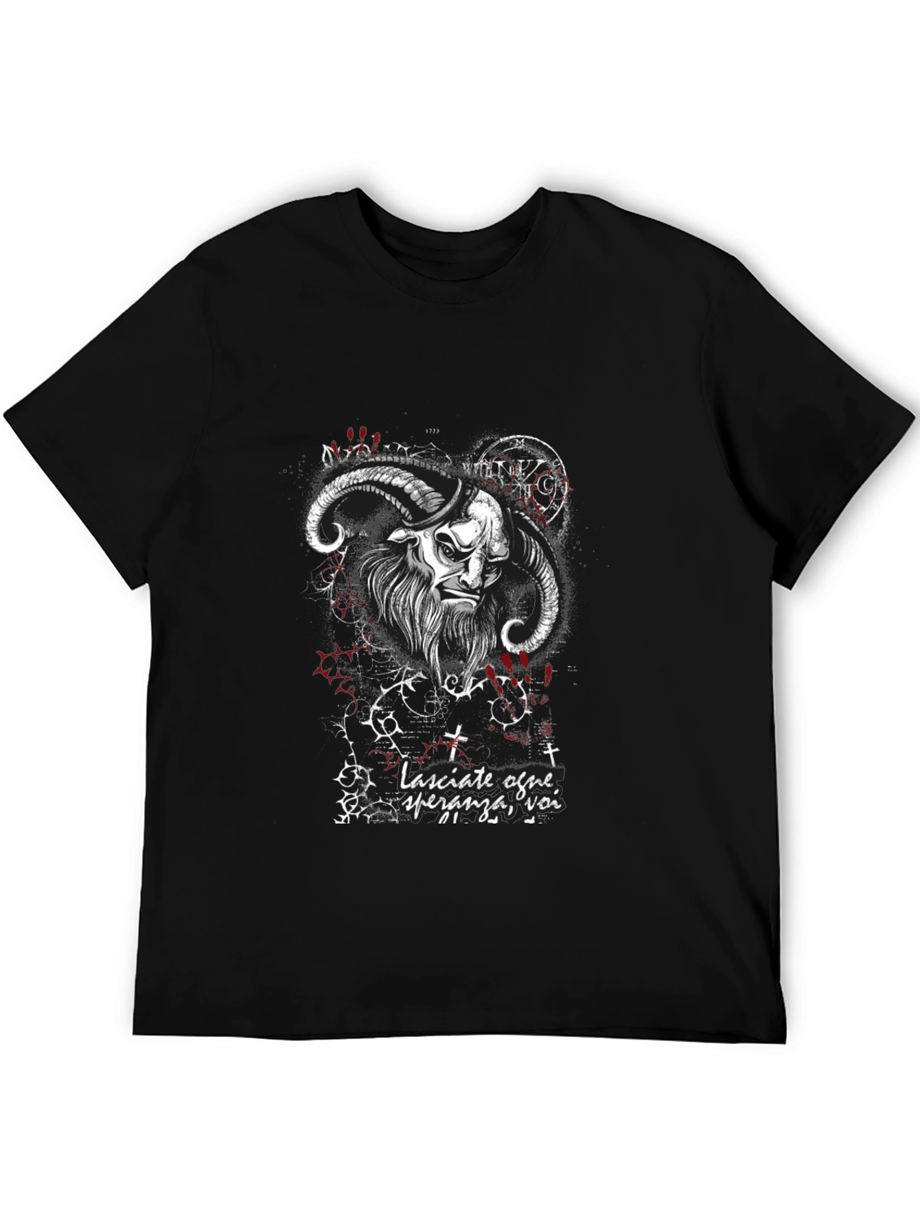 Occult Goat Graphic Tee - Dark Aesthetic T-Shirt
