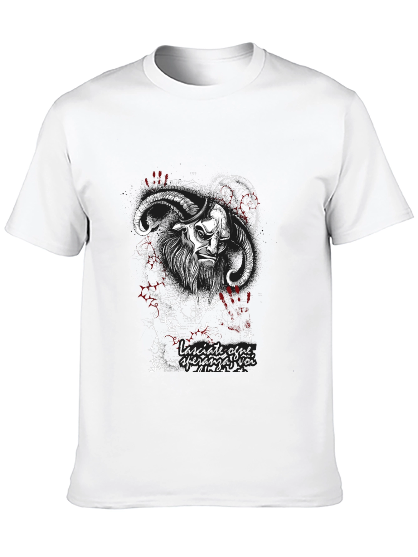 Occult Goat Graphic Tee - Dark Aesthetic T-Shirt