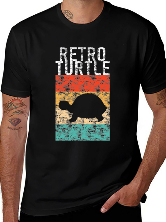 Retro Turtle Graphic T-Shirt - Cool Vintage Style