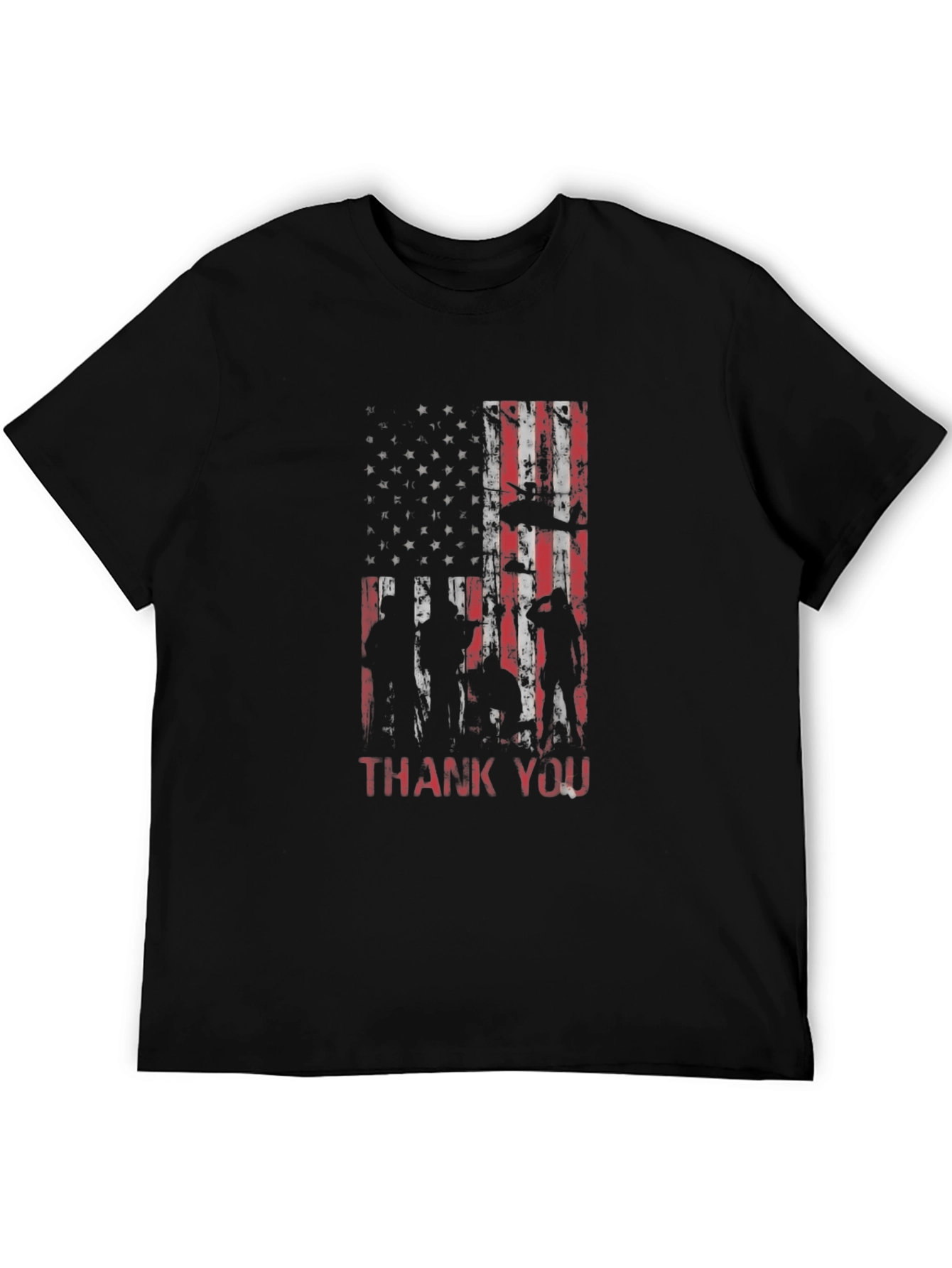 Patriotic Thank You Graphic T-Shirt