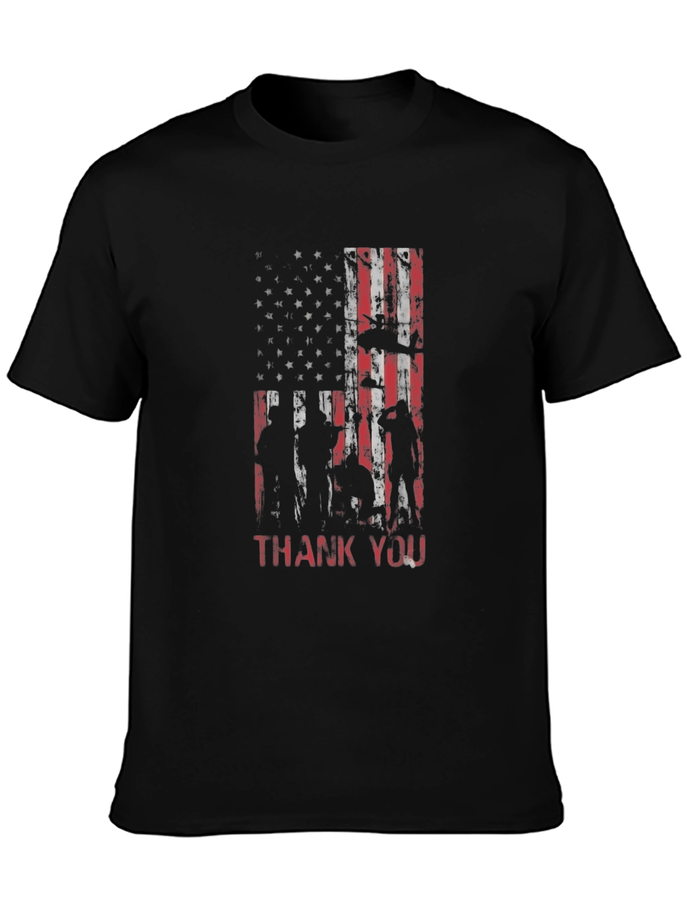 Patriotic Thank You Graphic T-Shirt