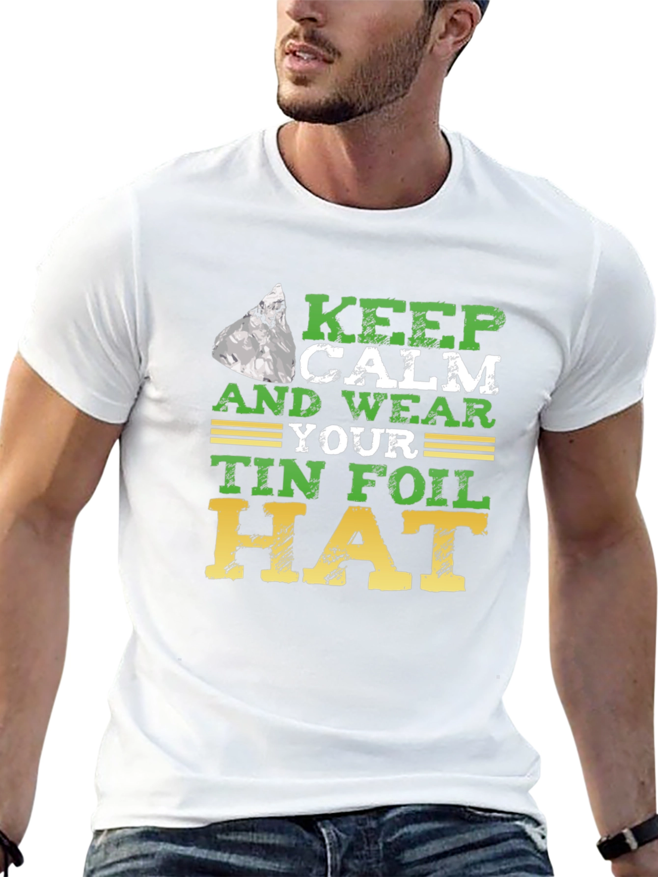 Keep Calm Tin Foil Hat T-Shirt