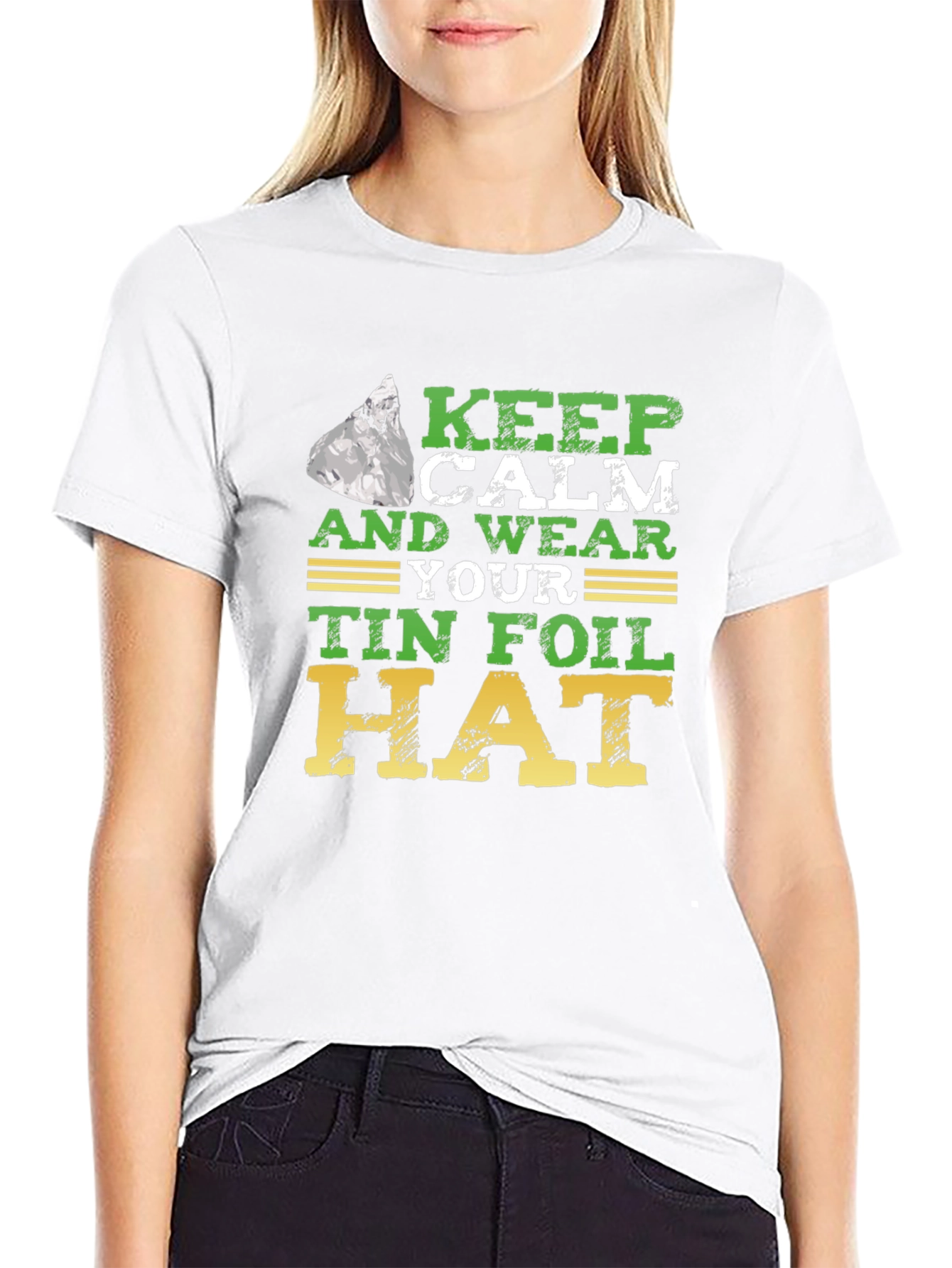 Keep Calm Tin Foil Hat T-Shirt