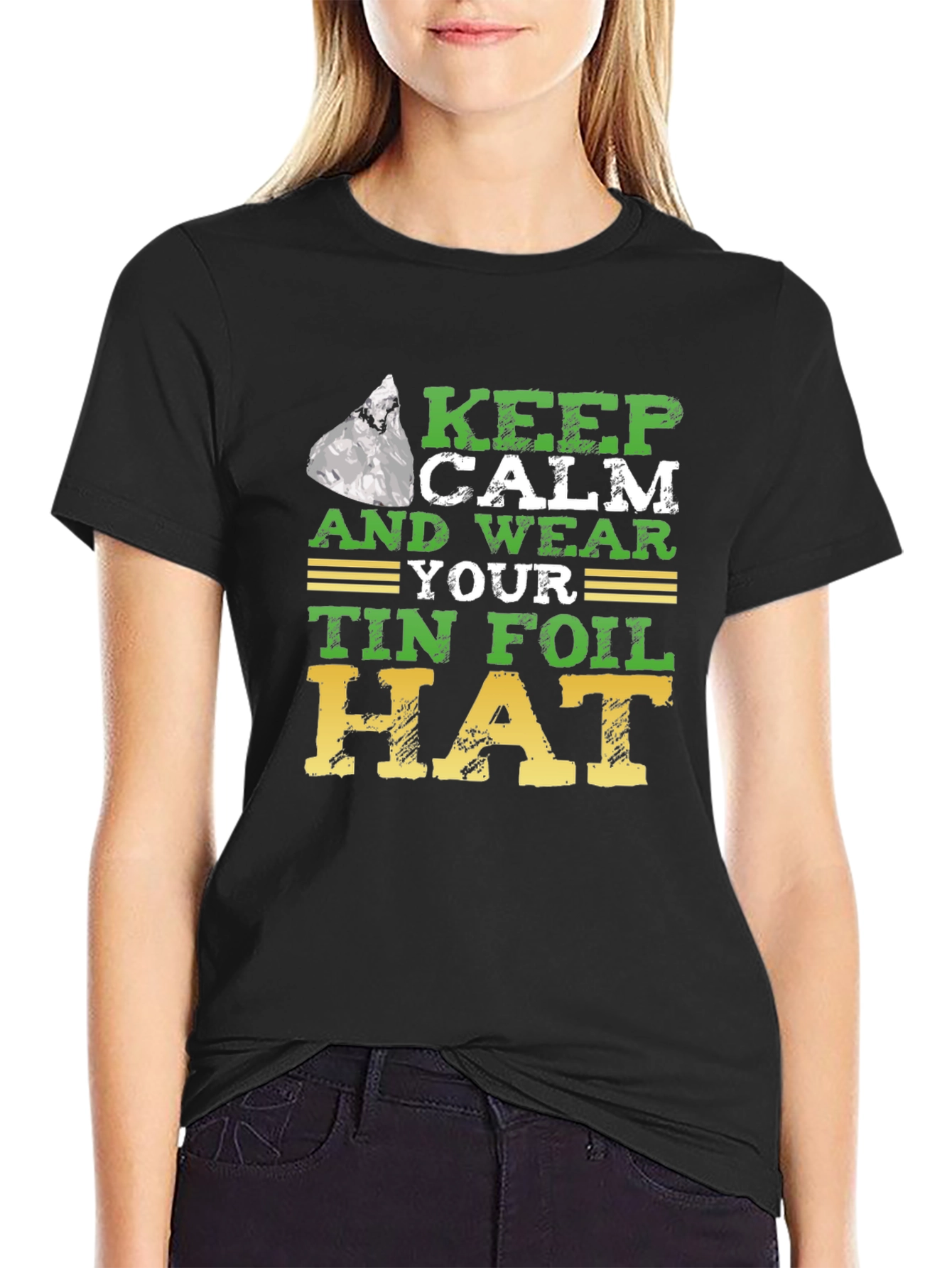 Keep Calm Tin Foil Hat T-Shirt