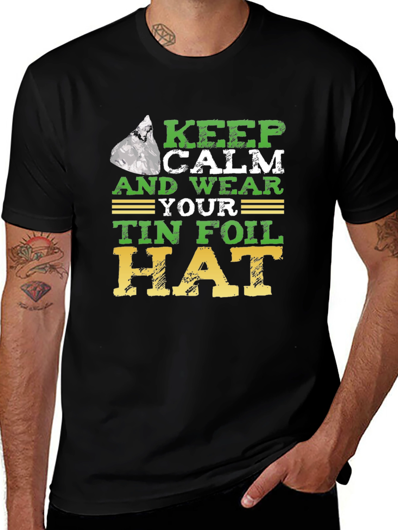 Keep Calm Tin Foil Hat T-Shirt