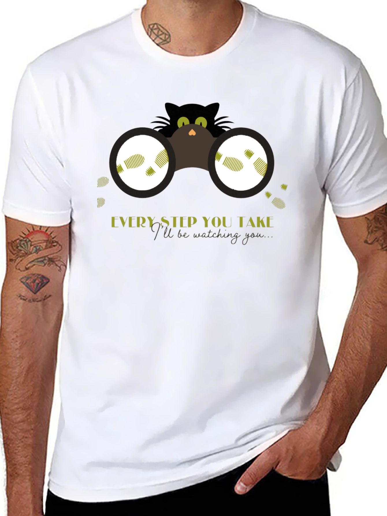 Spy Cat T-Shirt - Every Step You Take