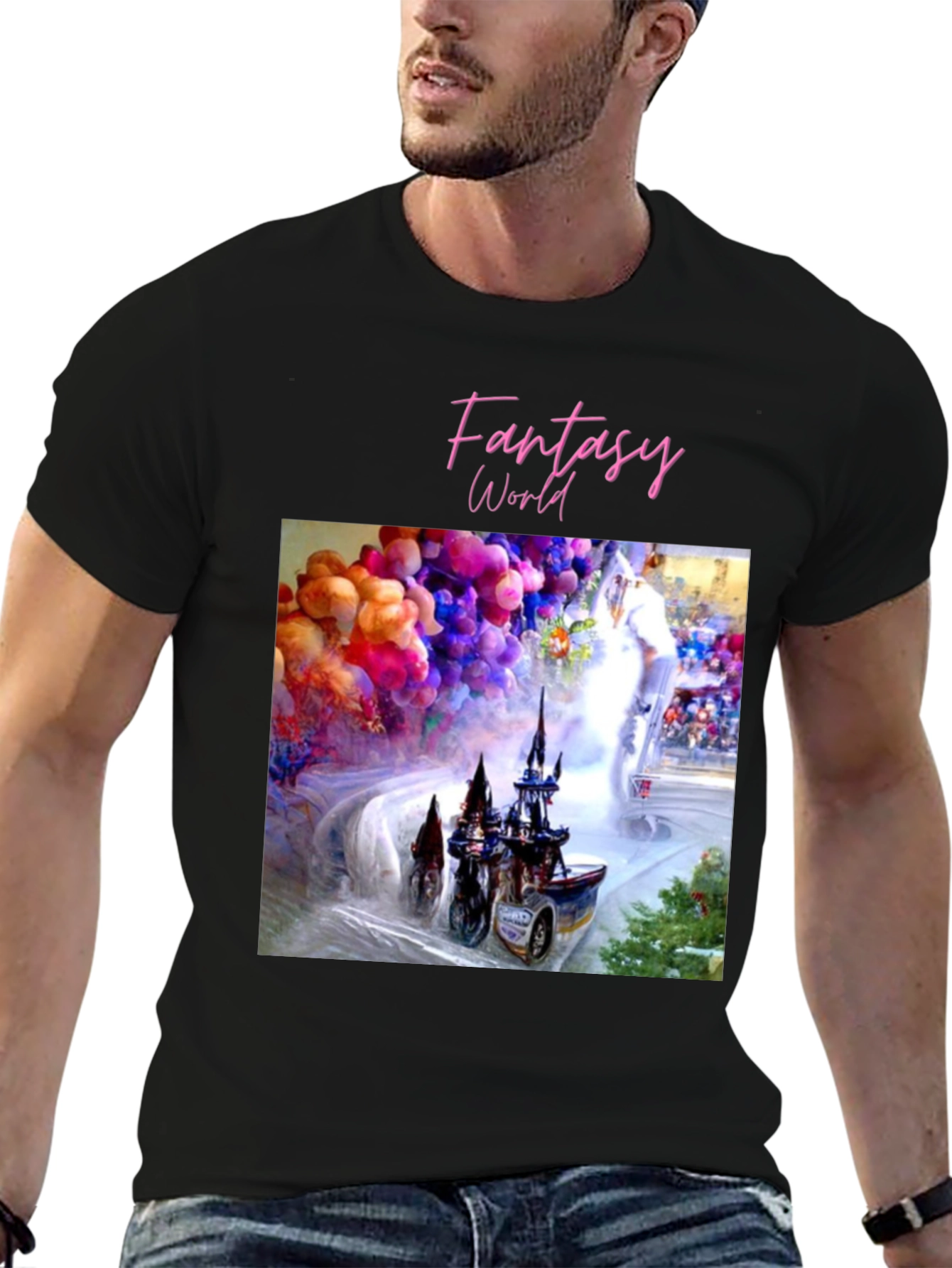 Fantasy World Graphic Tee - Unique Design