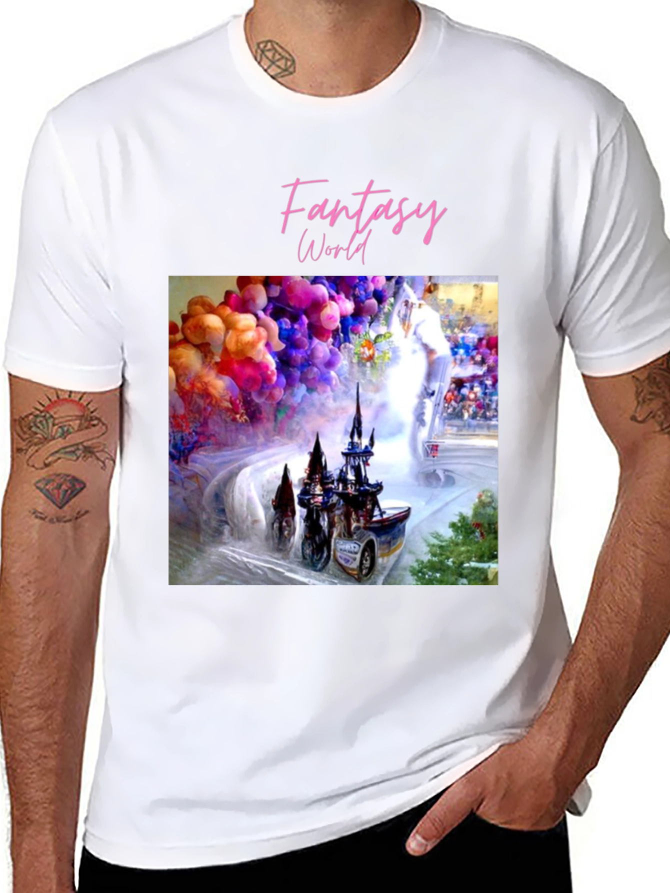 Fantasy World Graphic Tee - Unique Design